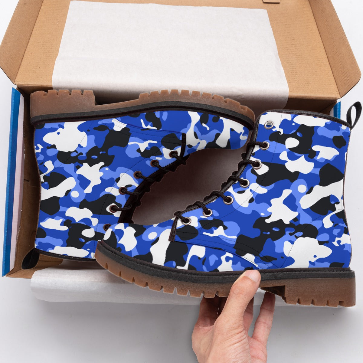 "All Over Print" Men's Martin Short Boots