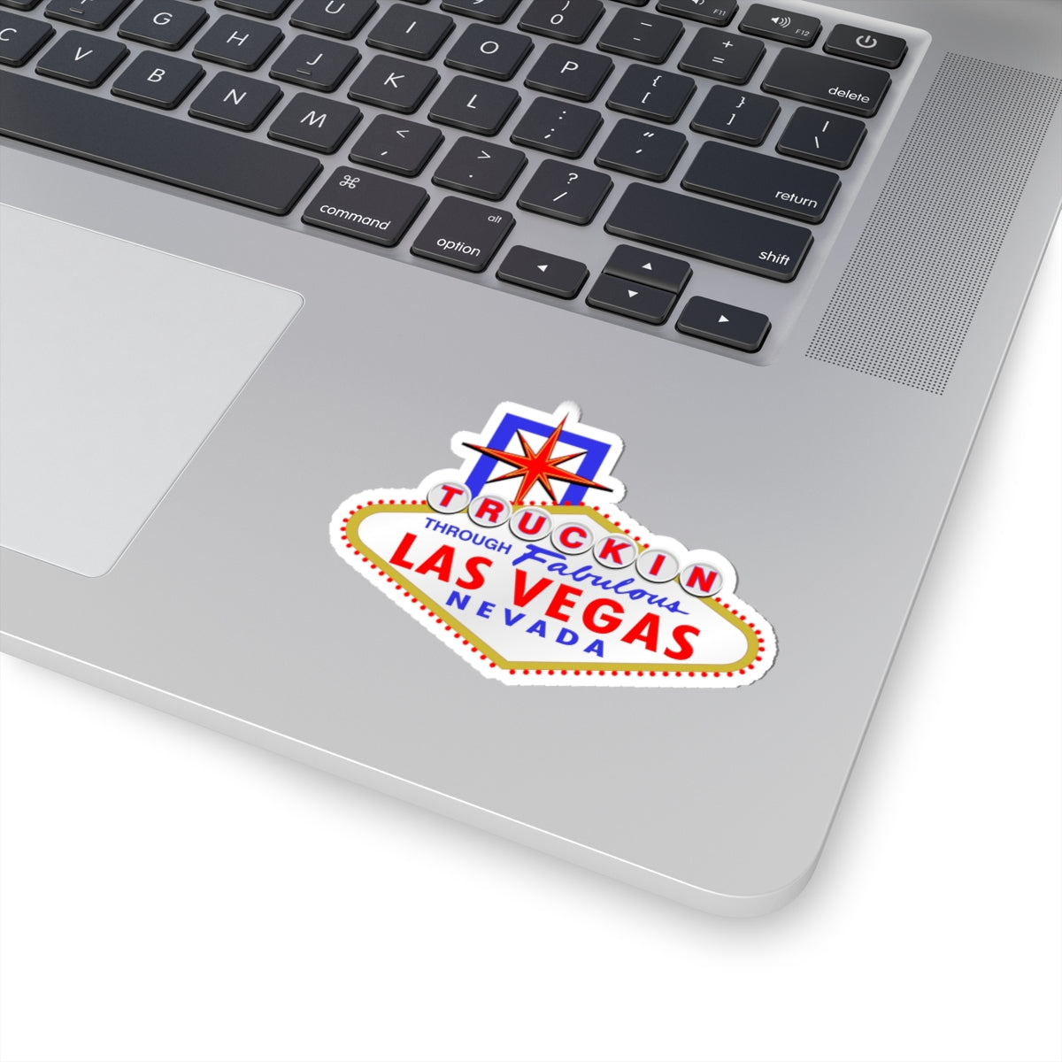 Truckin - Las Vegas Sign - Kiss Cut Sticker