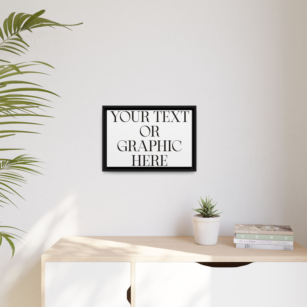 Custom Personalized Framed Canvas Print