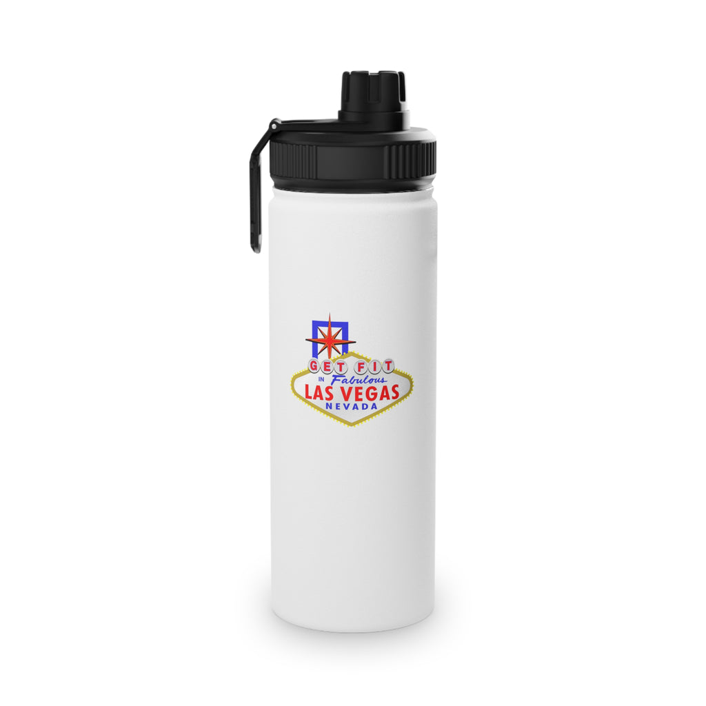 "Get Fit" Las Vegas Sign Stainless Steel Water Bottle