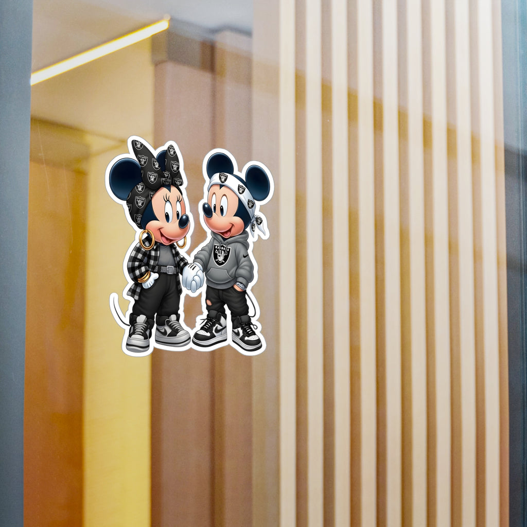 Minnie & Mickey Mouse - Raiders Vinyl Decal