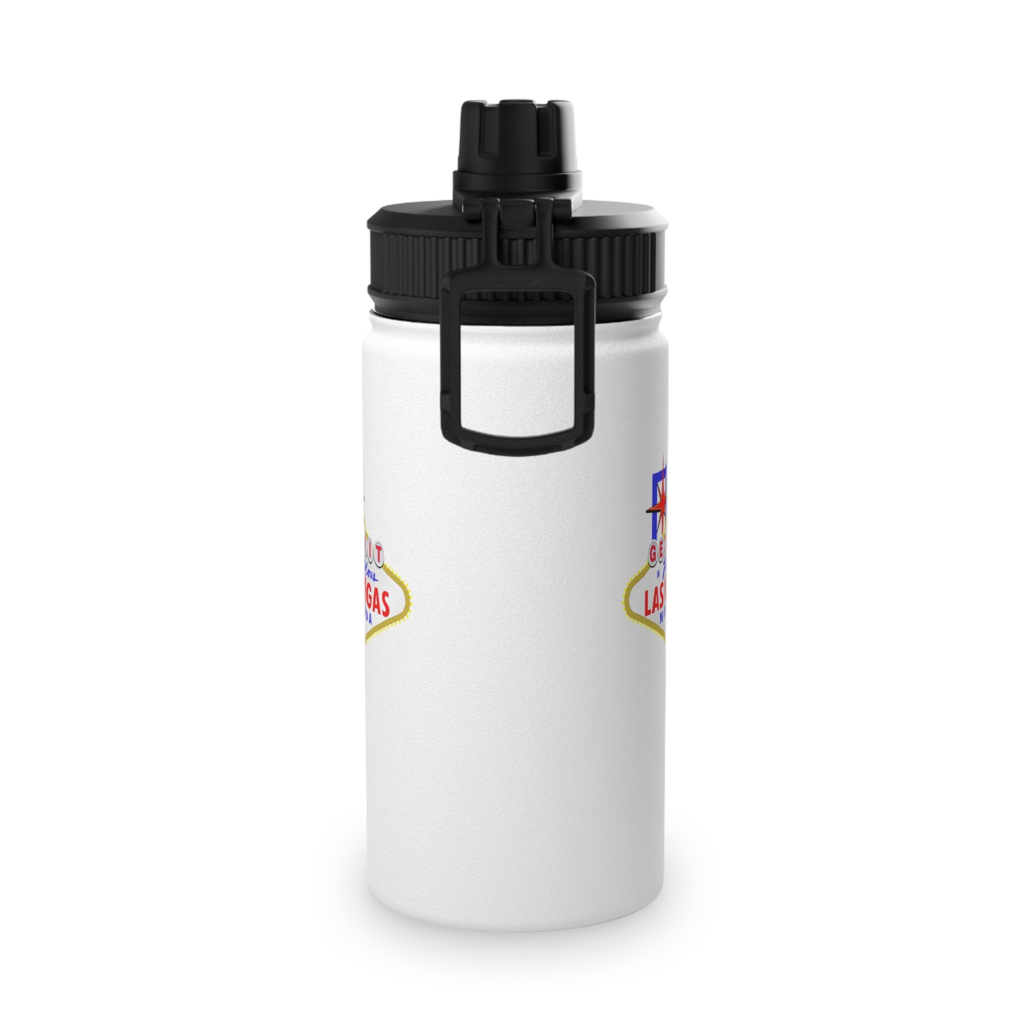 "Get Fit" Las Vegas Sign Stainless Steel Water Bottle
