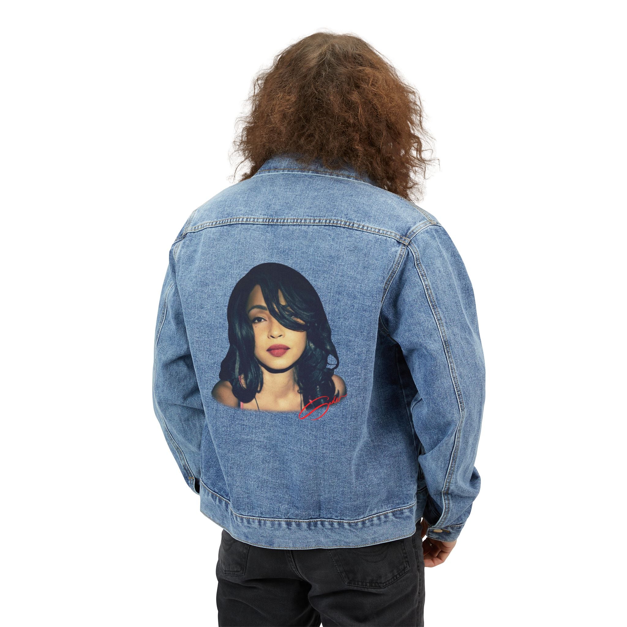 Sade Portrait Back (DTG) Print Denim Jacket