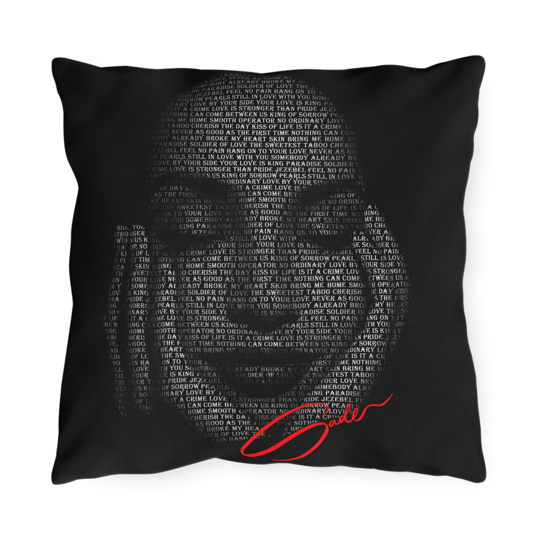 "Sade's Greatest Hits" Outdoor Accent Pillow