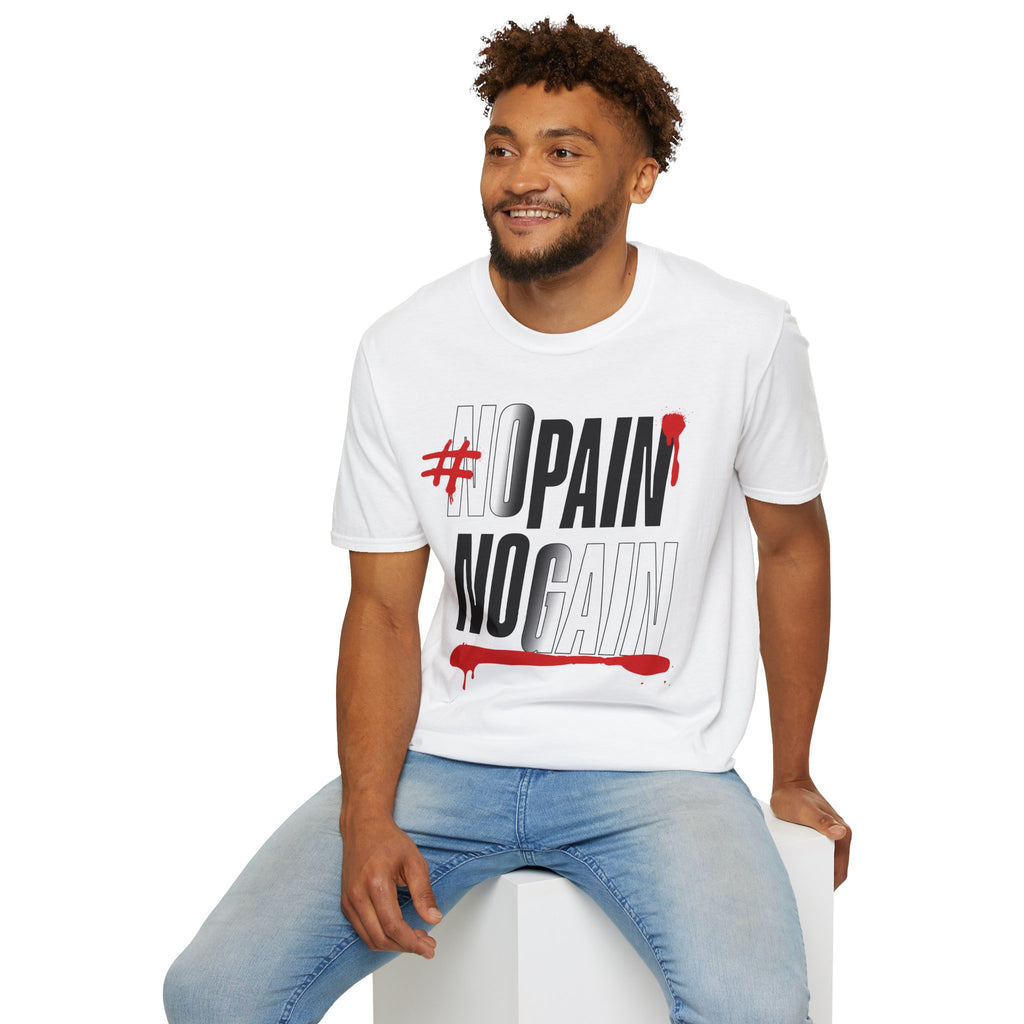"No Pain No Gain" - "moti-Voice-tion Wear" T-Shirt