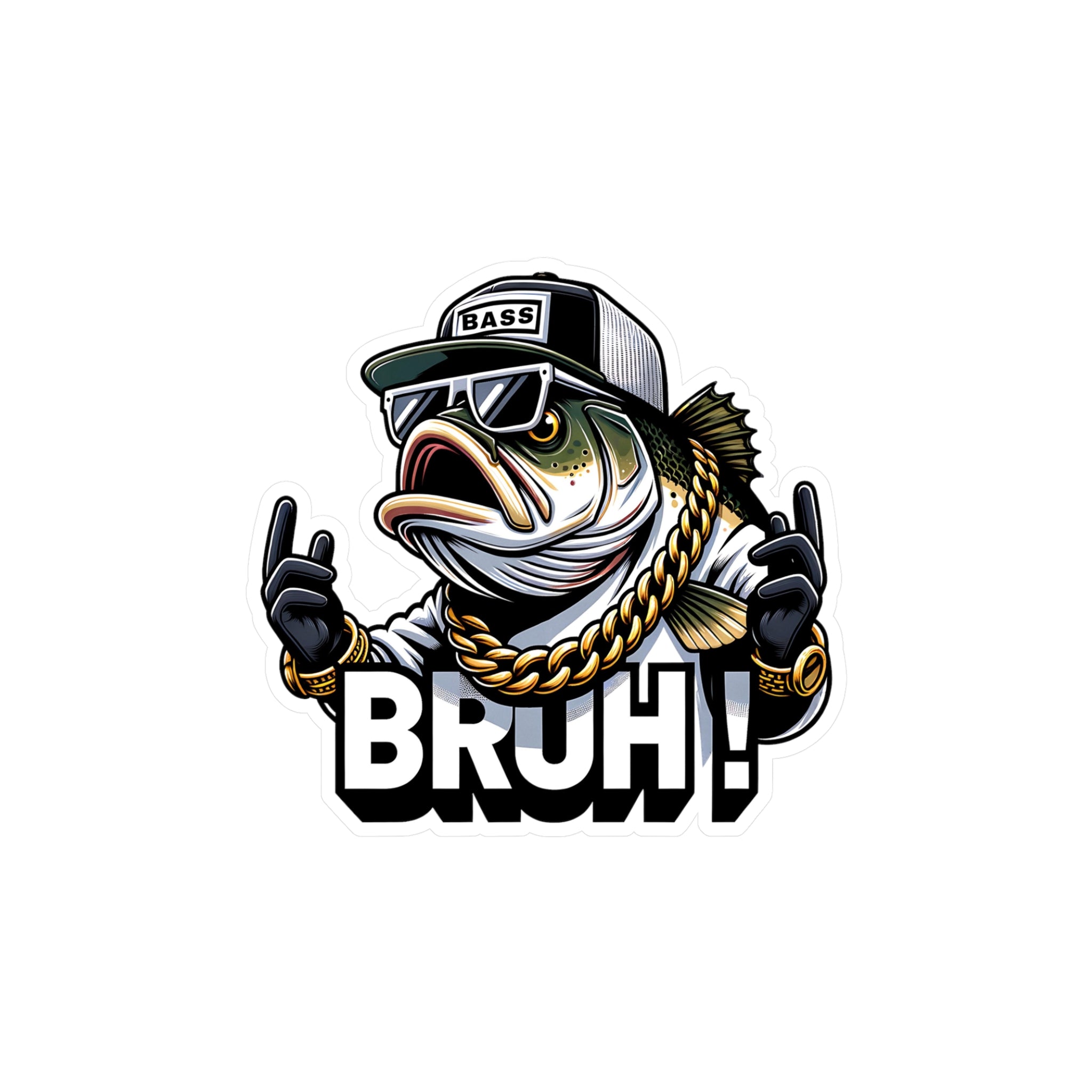 BRUH Fish Vinyl Decal