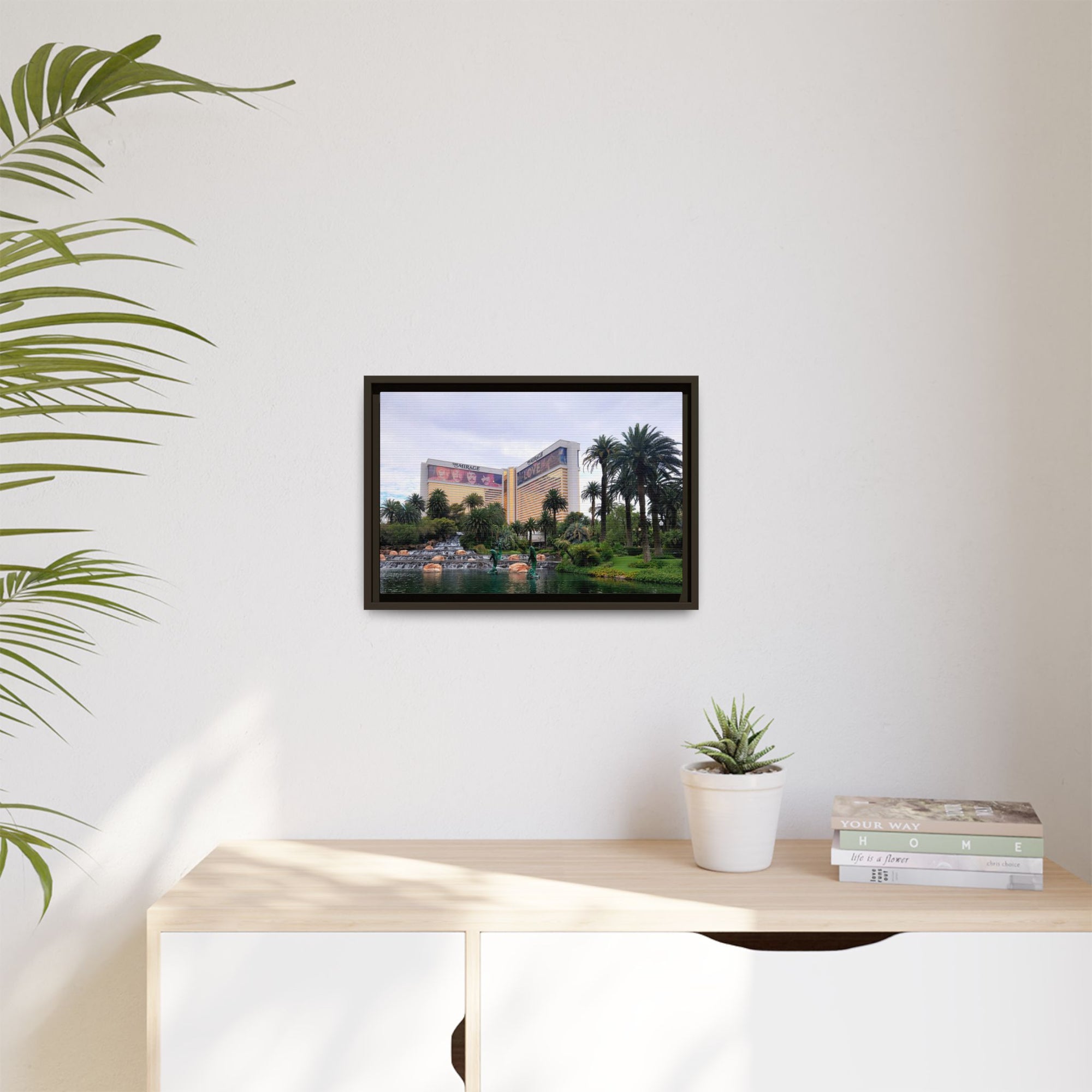 The Mirage Casino Framed Canvas Print