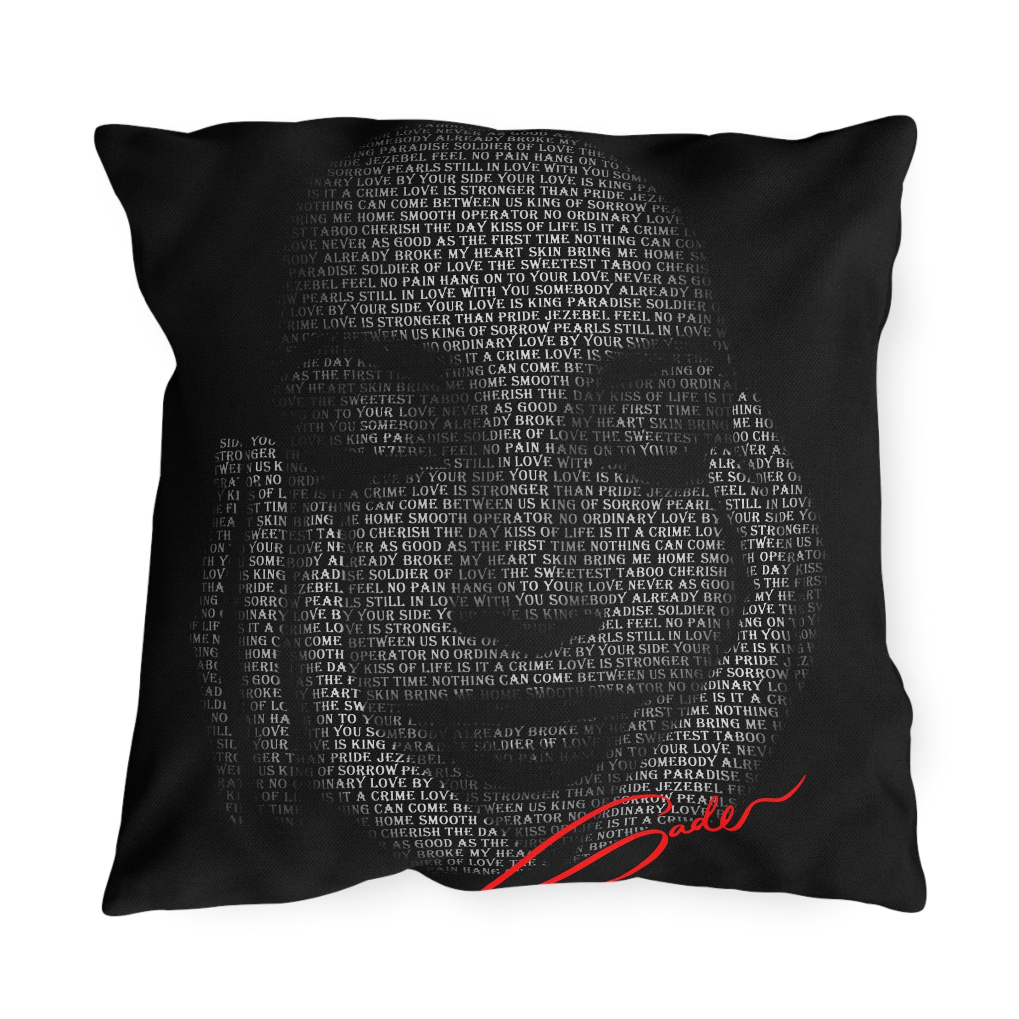 "Sade's Greatest Hits" Outdoor Accent Pillow