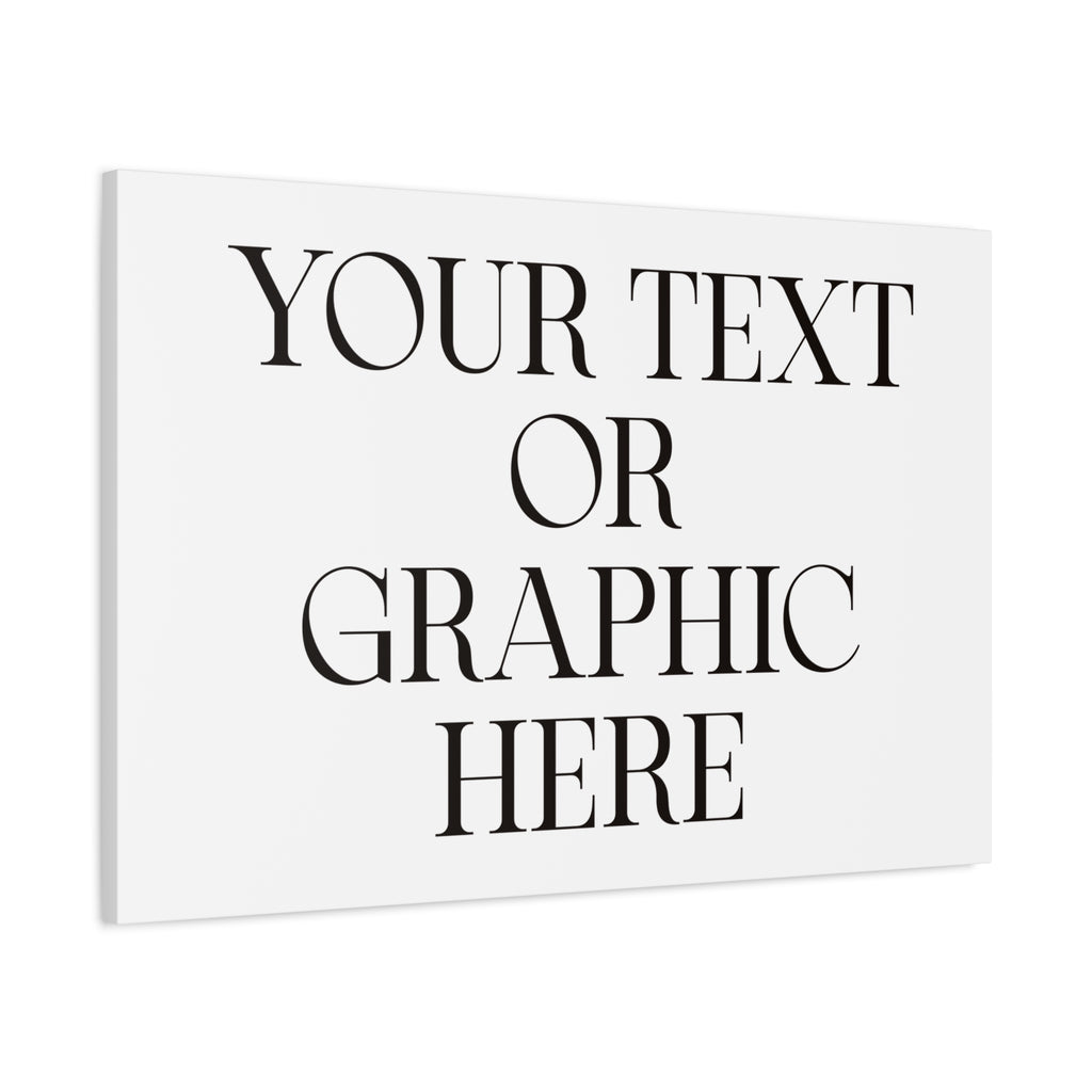 Custom Personalized Matte Canvas Print