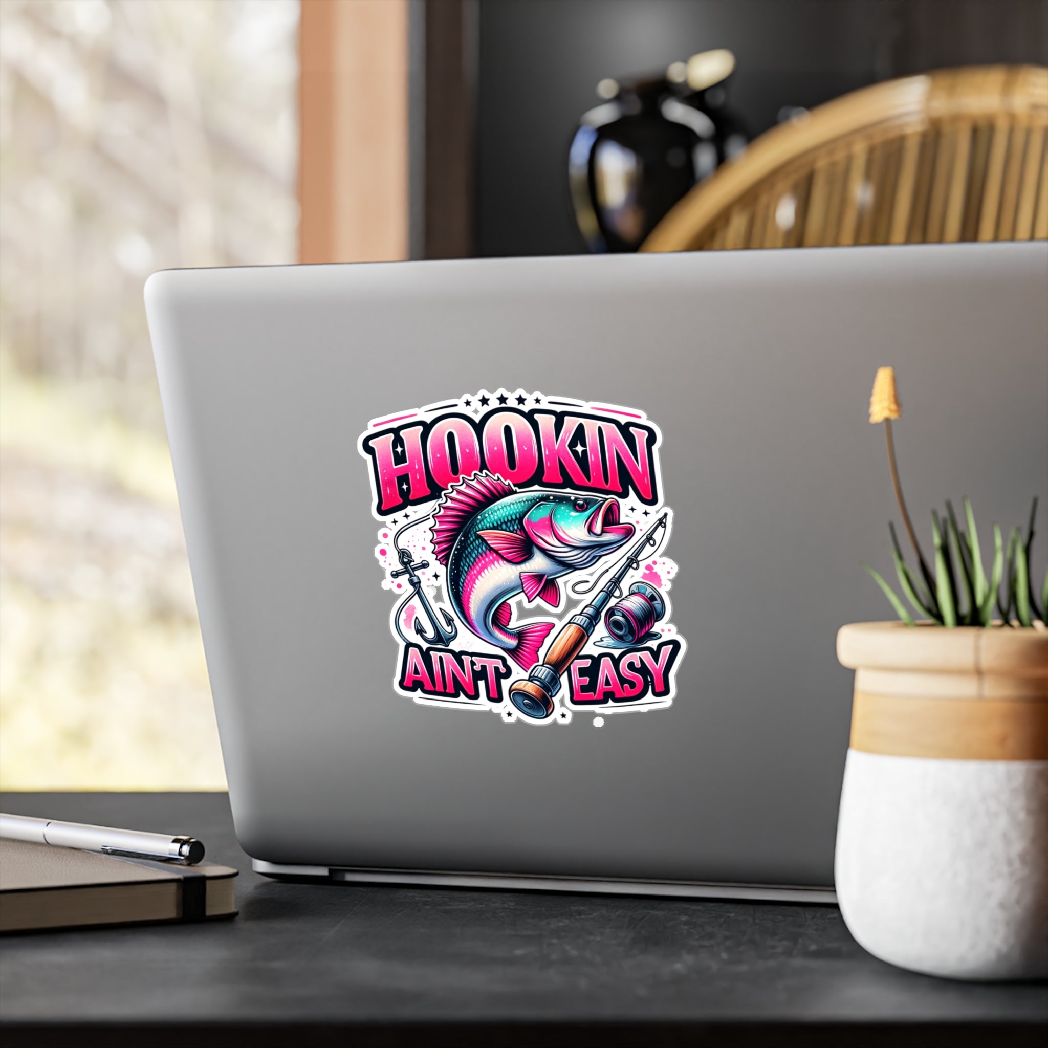 Hookin Ain't Easy Vinyl Decal