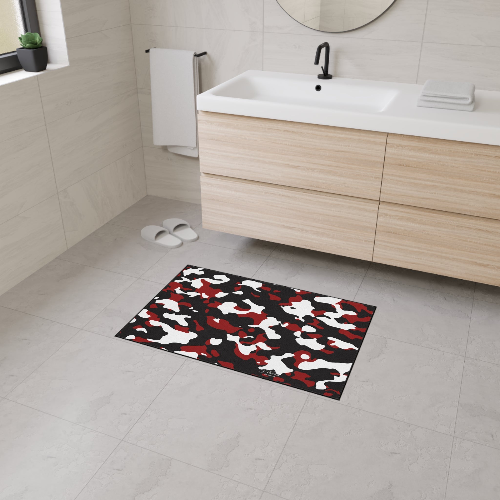 Heavy Duty Floor Mat – Red Camo