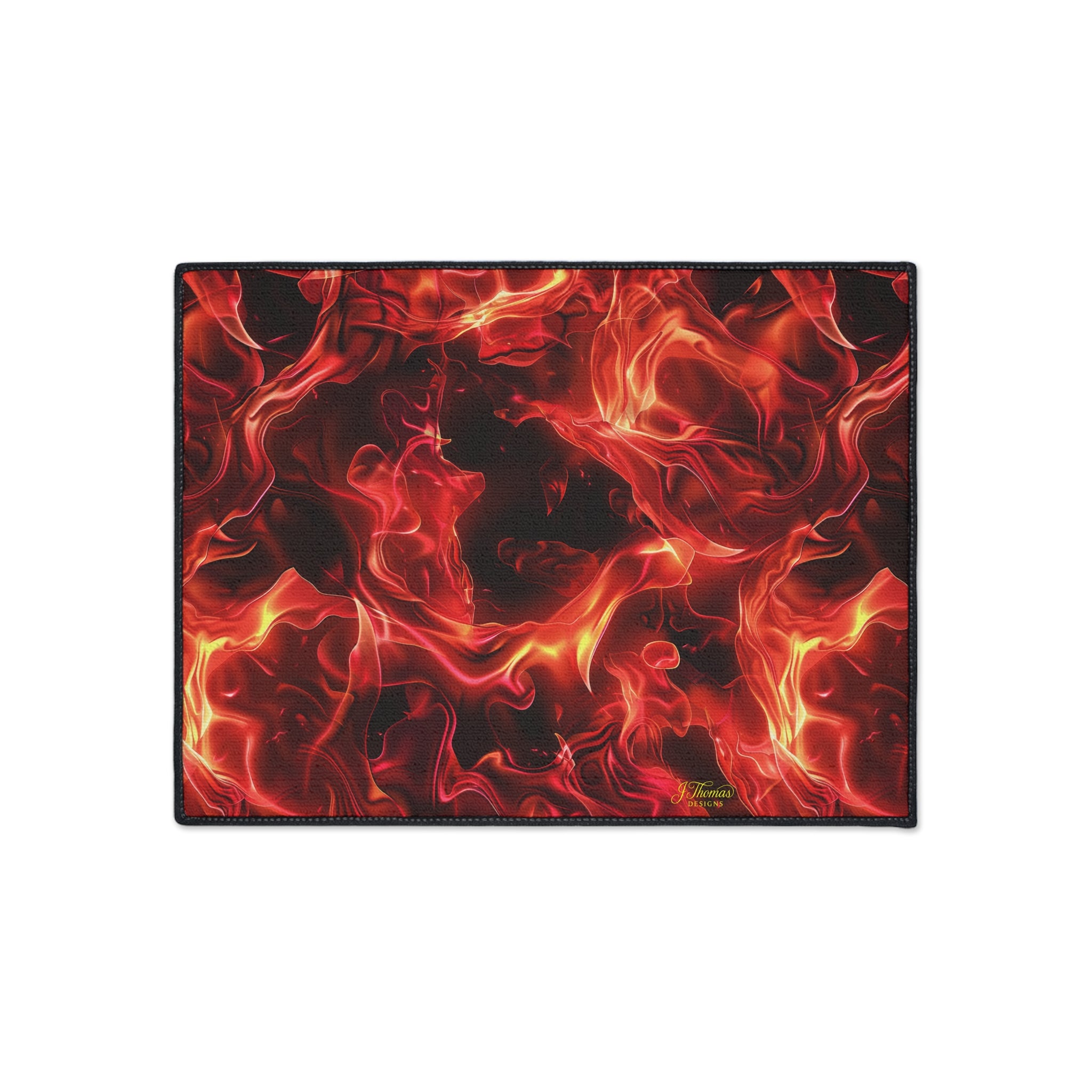 Heavy Duty Floor Mat – Red Flames