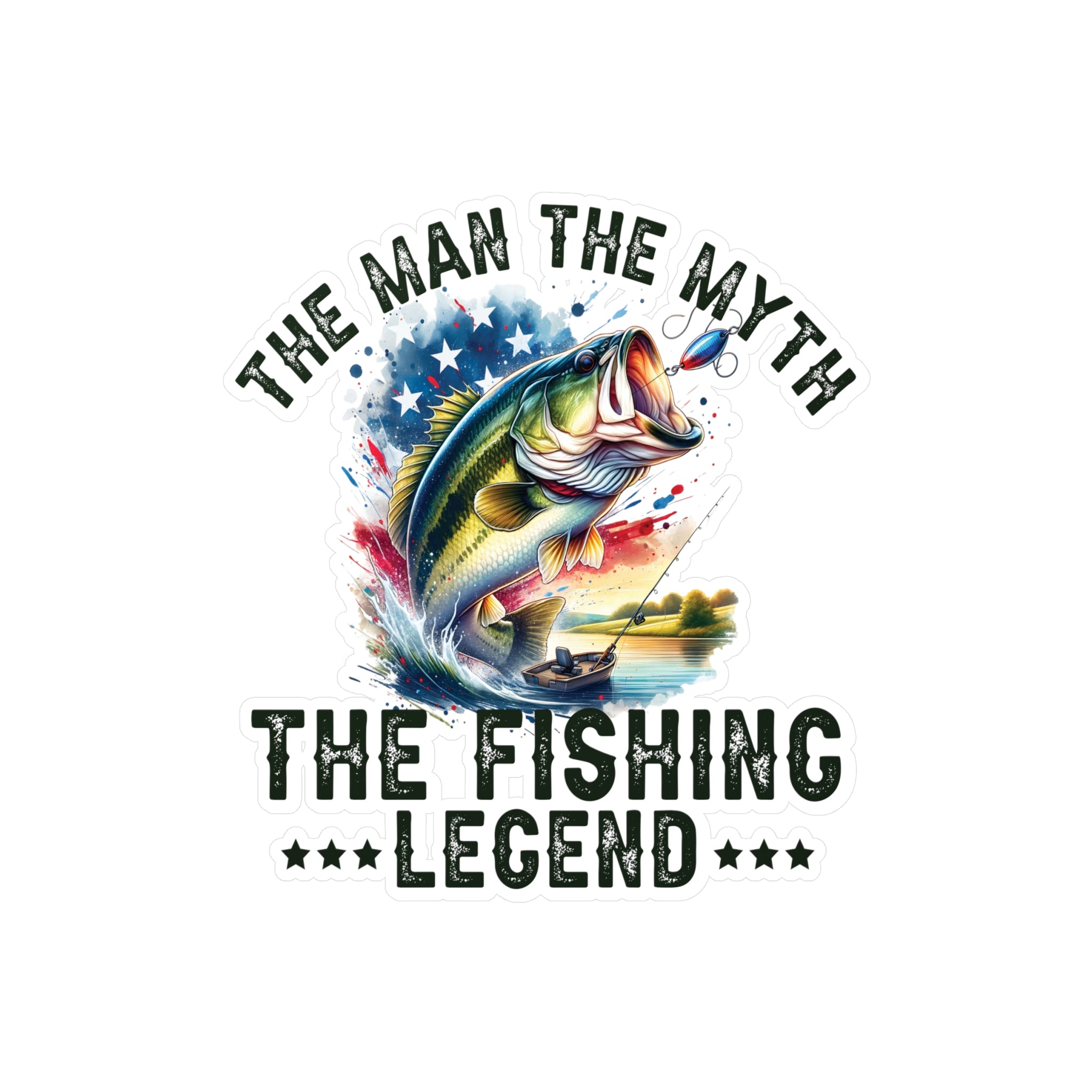 The Fishing Legend Vinyl Decal