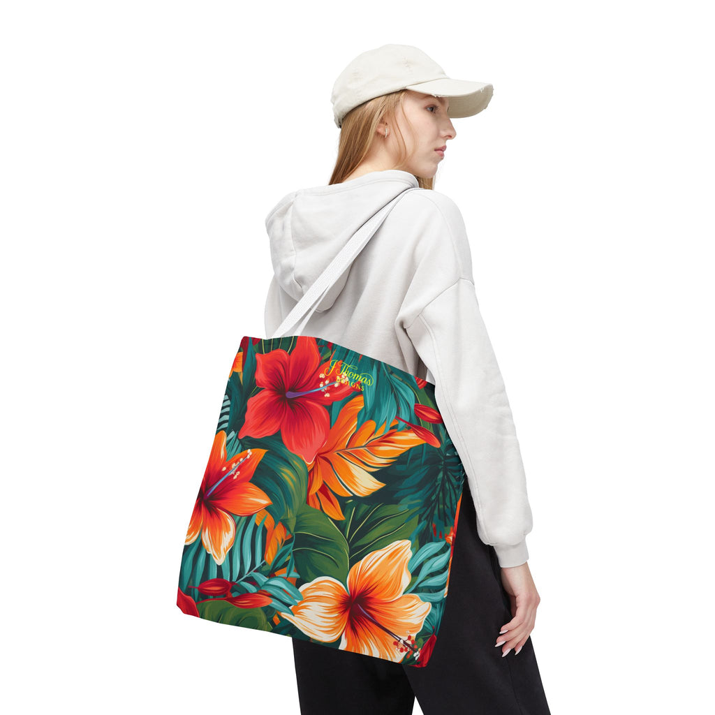 "All-Over Print" Tropical Beach Carryall