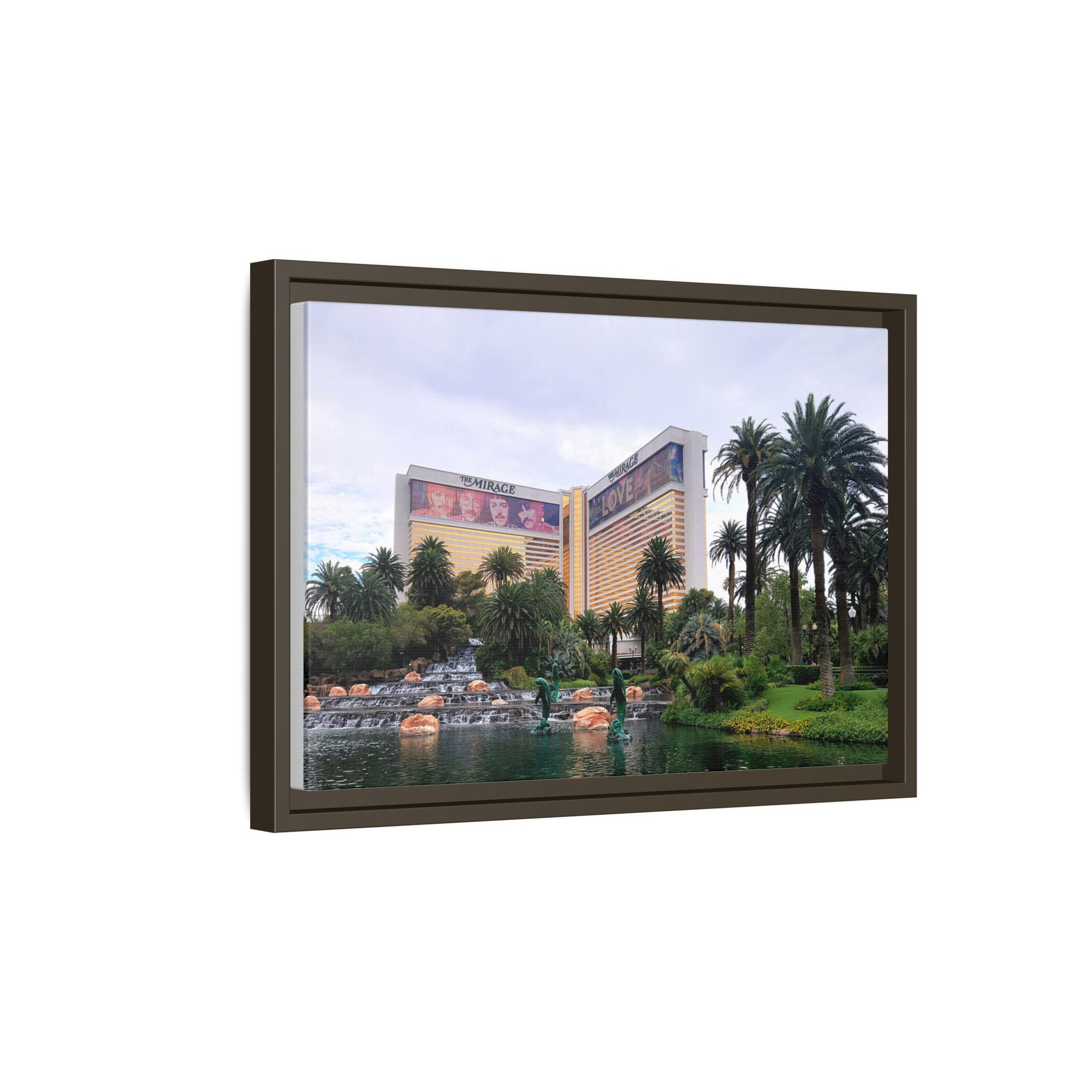 The Mirage Casino Framed Canvas Print