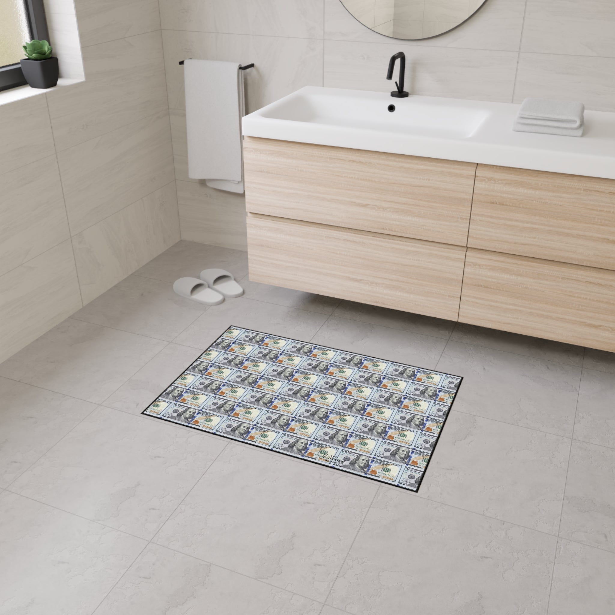 Heavy Duty Floor Mat – 100 Dollar Bills