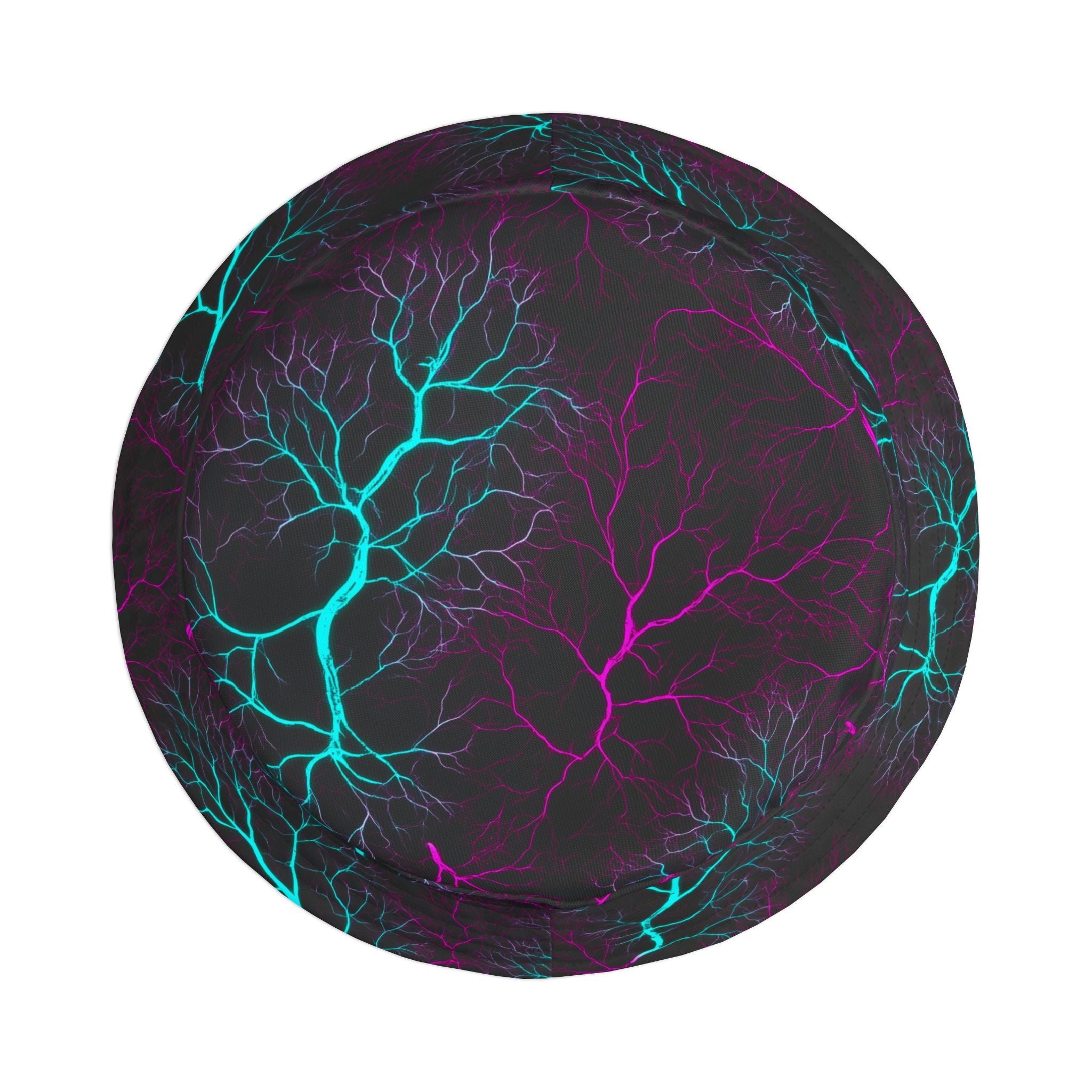"All-Over Print" Neon Lightning Bucket Hat