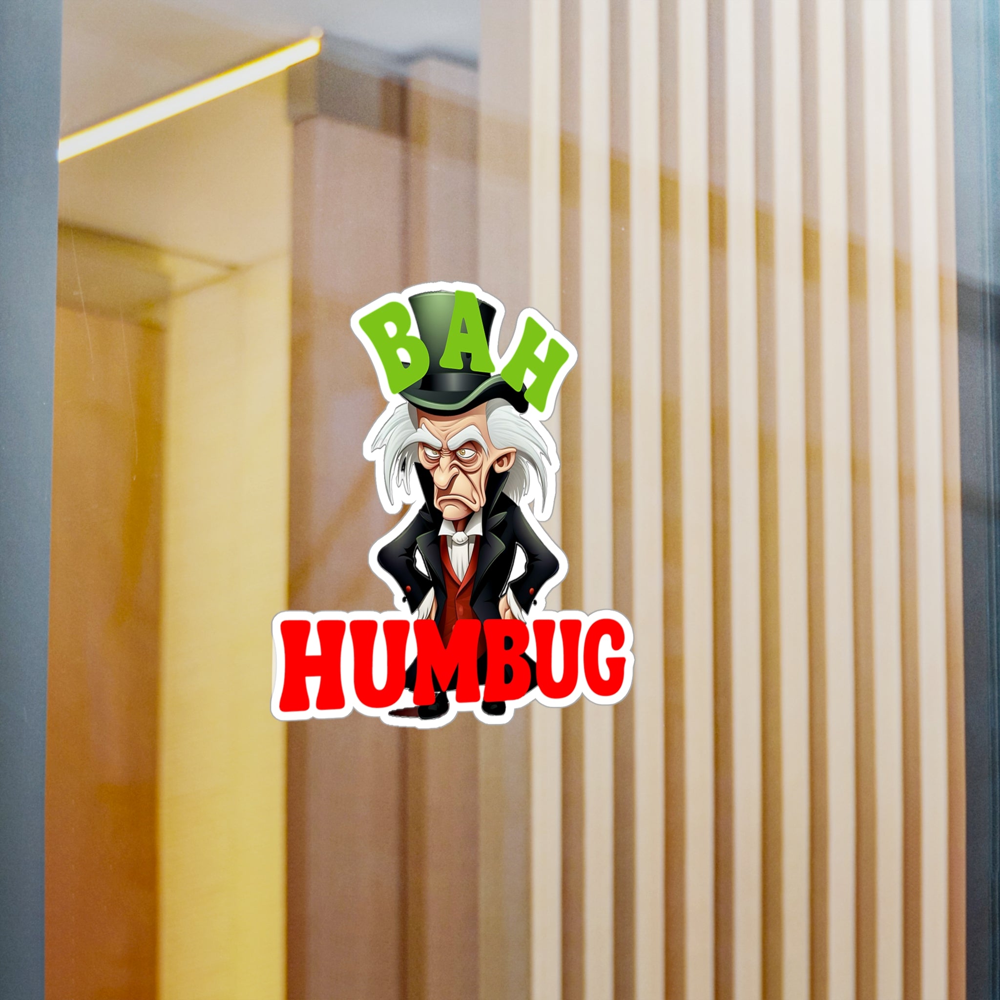 Bah Humbug Vinyl Decal