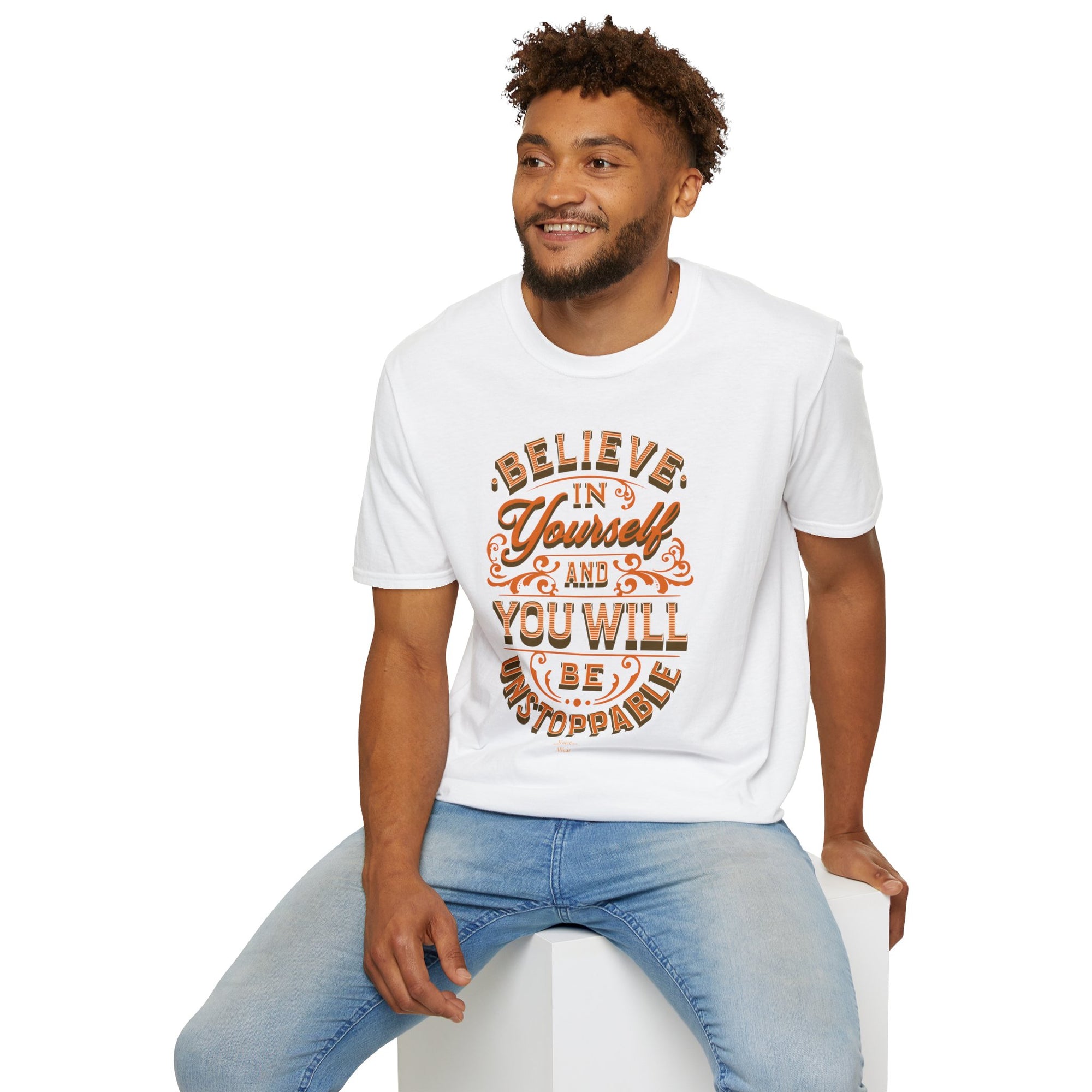 "Believe In Yourself" - "moti-Voice-tion Wear" T-Shirt