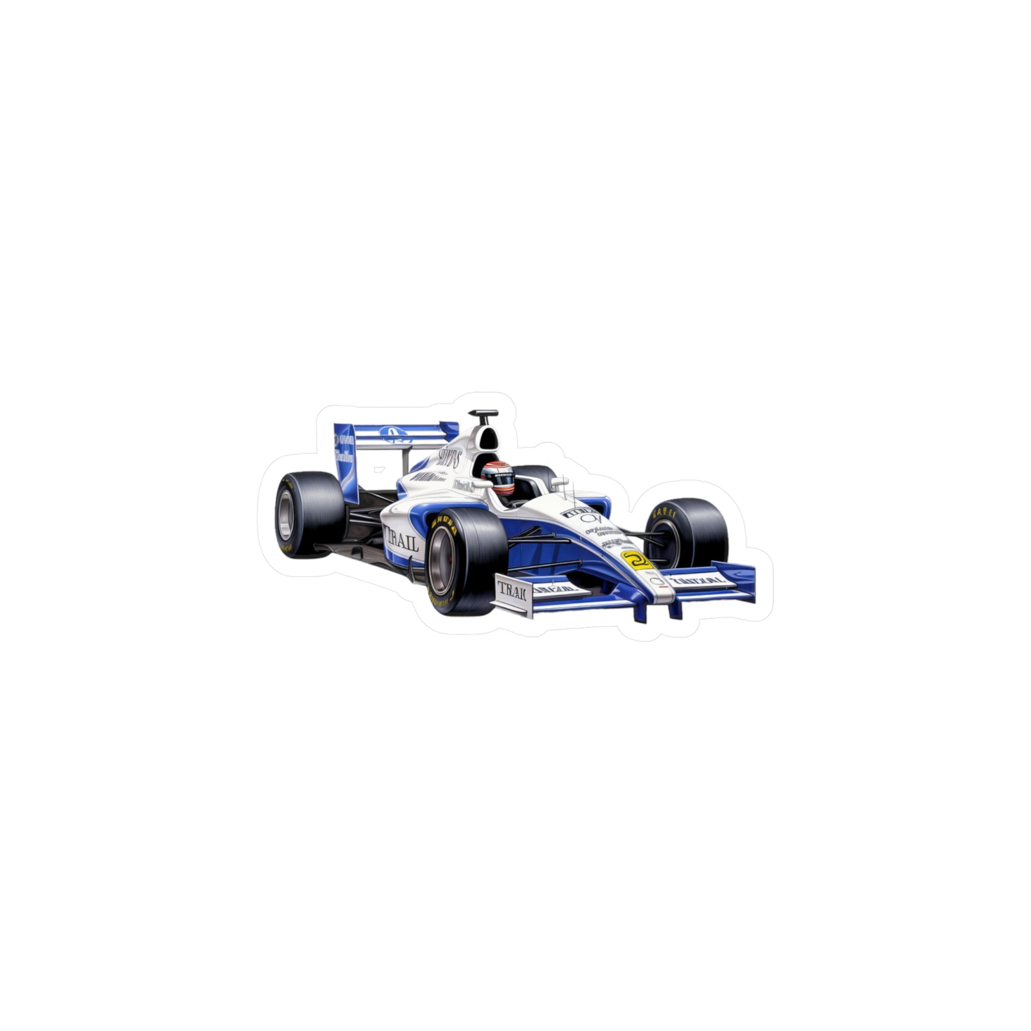 F1 Car #7 Vinyl Decal