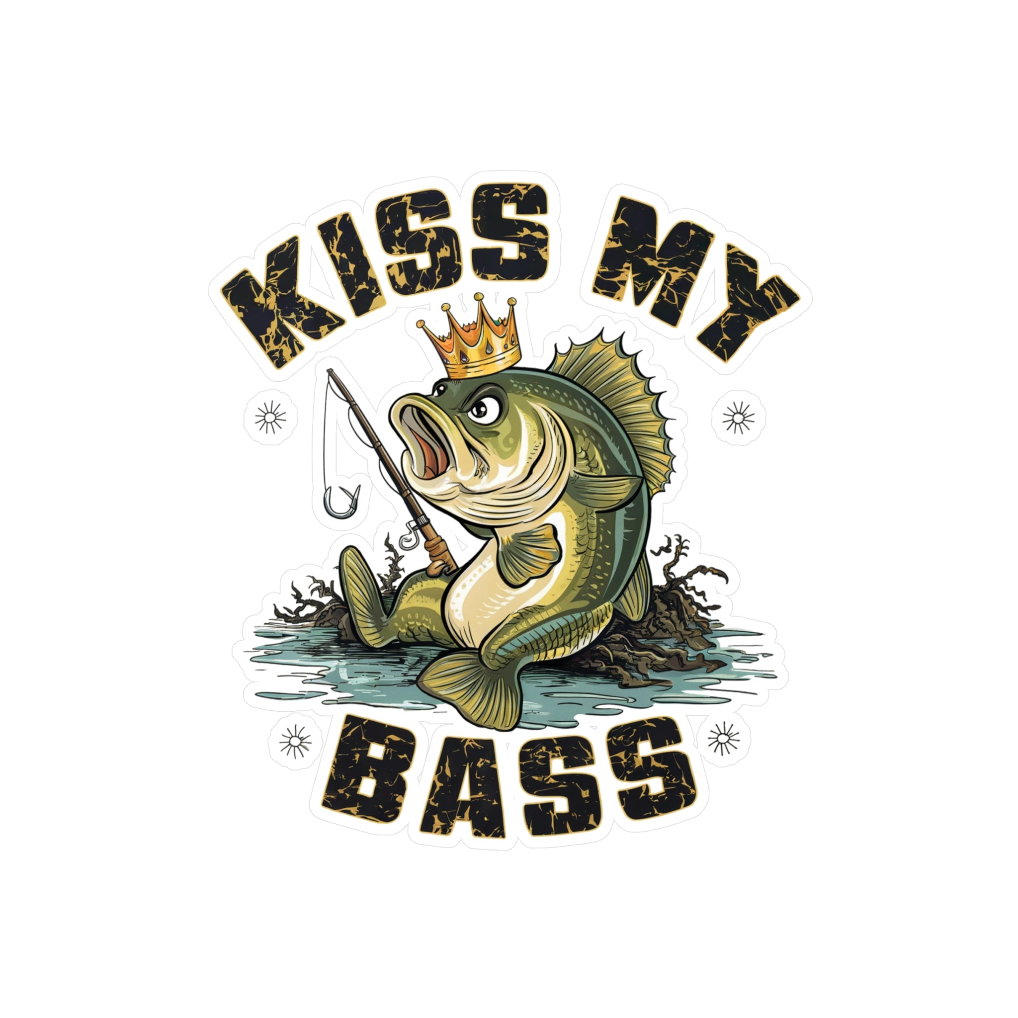 Kiss My Bass Vinyl Decal