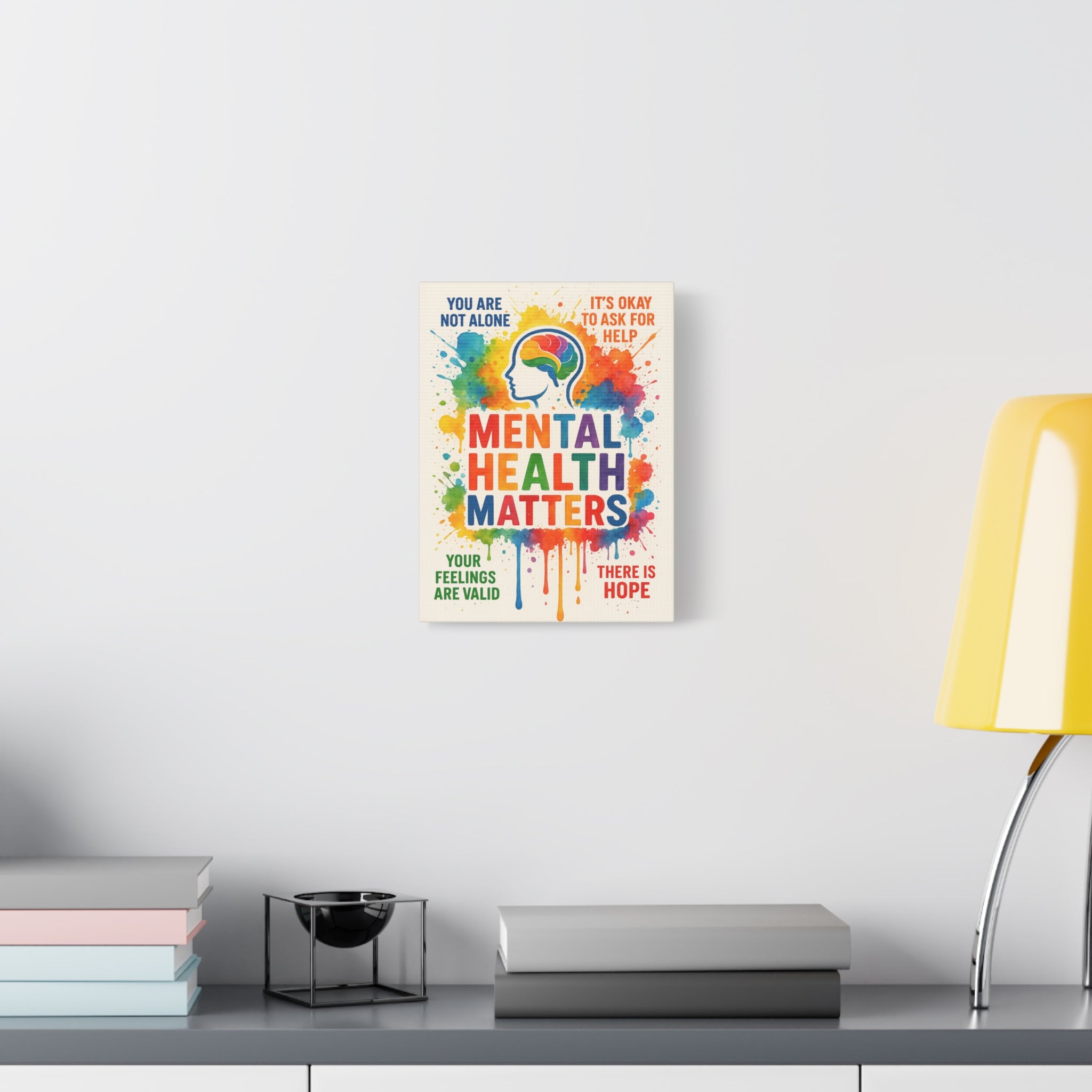 "Mental Health Matters" Matte Canvas Print