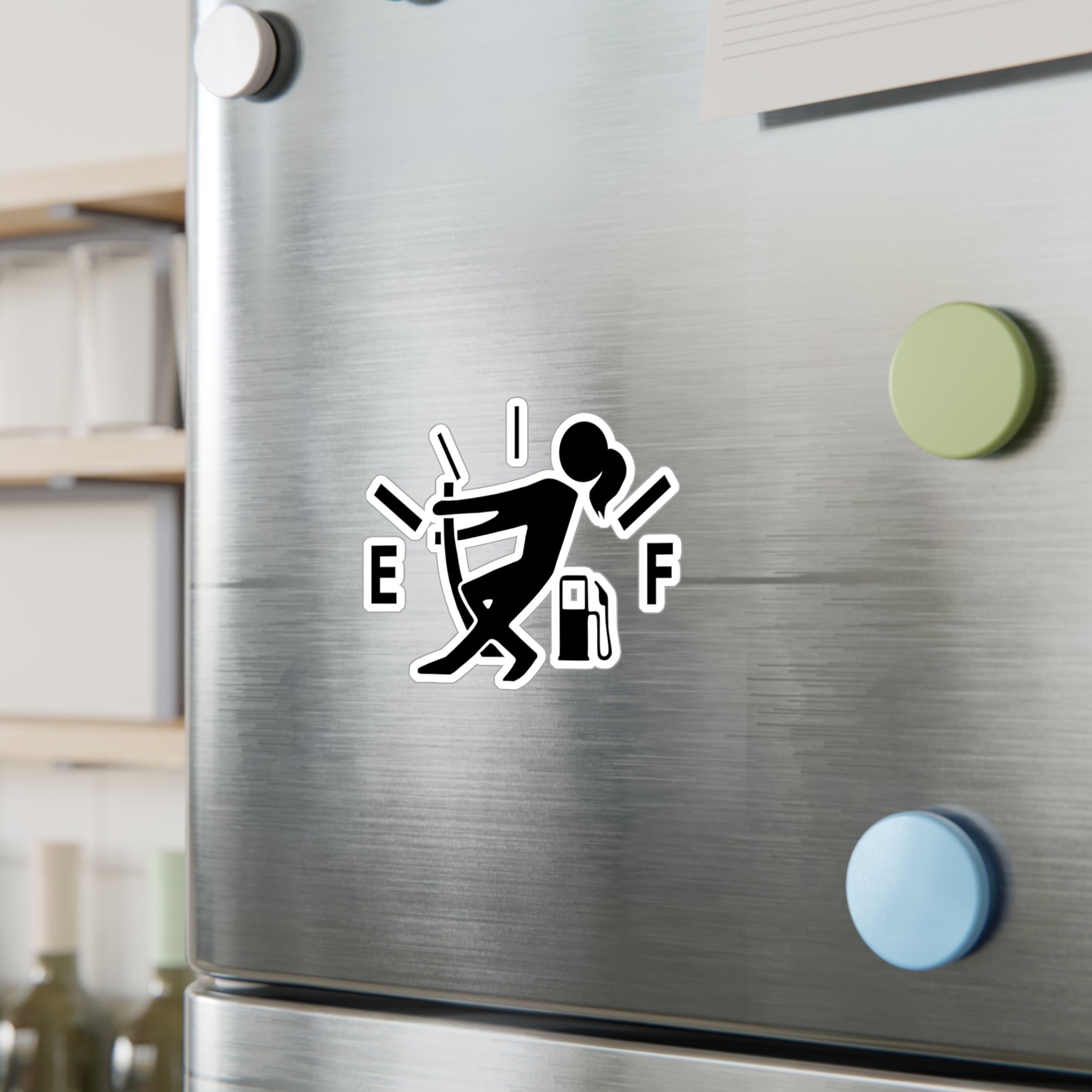 Female Gas Hand Vinyl Decal