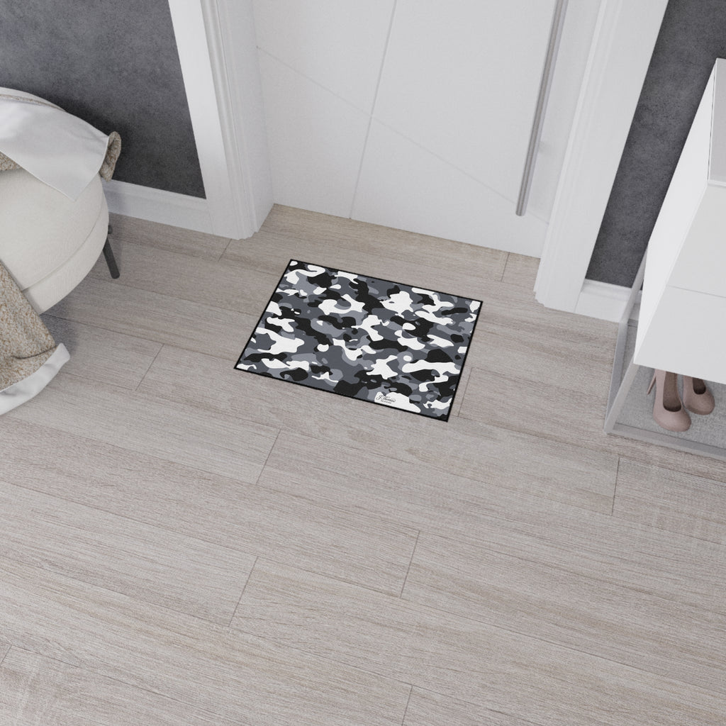 Heavy Duty Floor Mat – Gray Camo