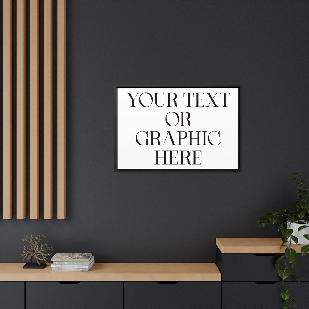 Custom Personalized Framed Canvas Print