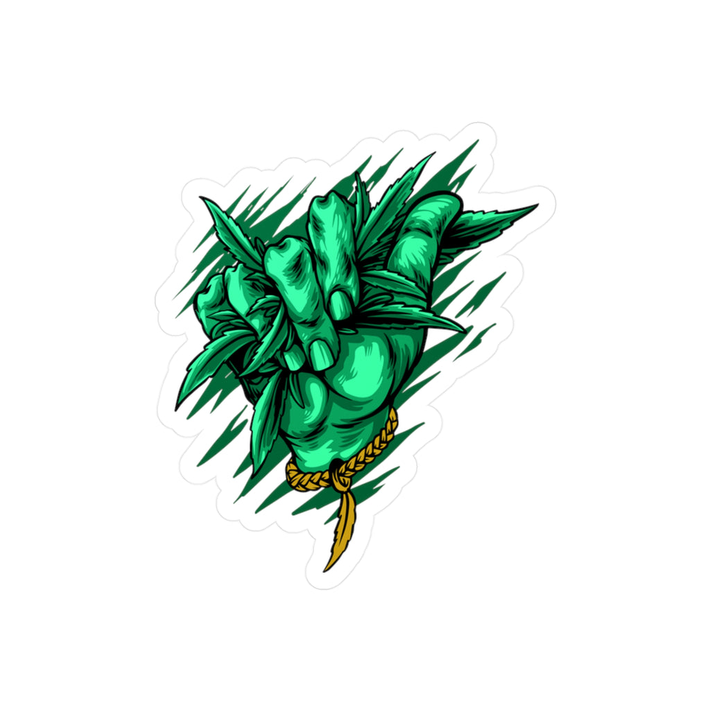 Cannabis Hand Vinyl Decal