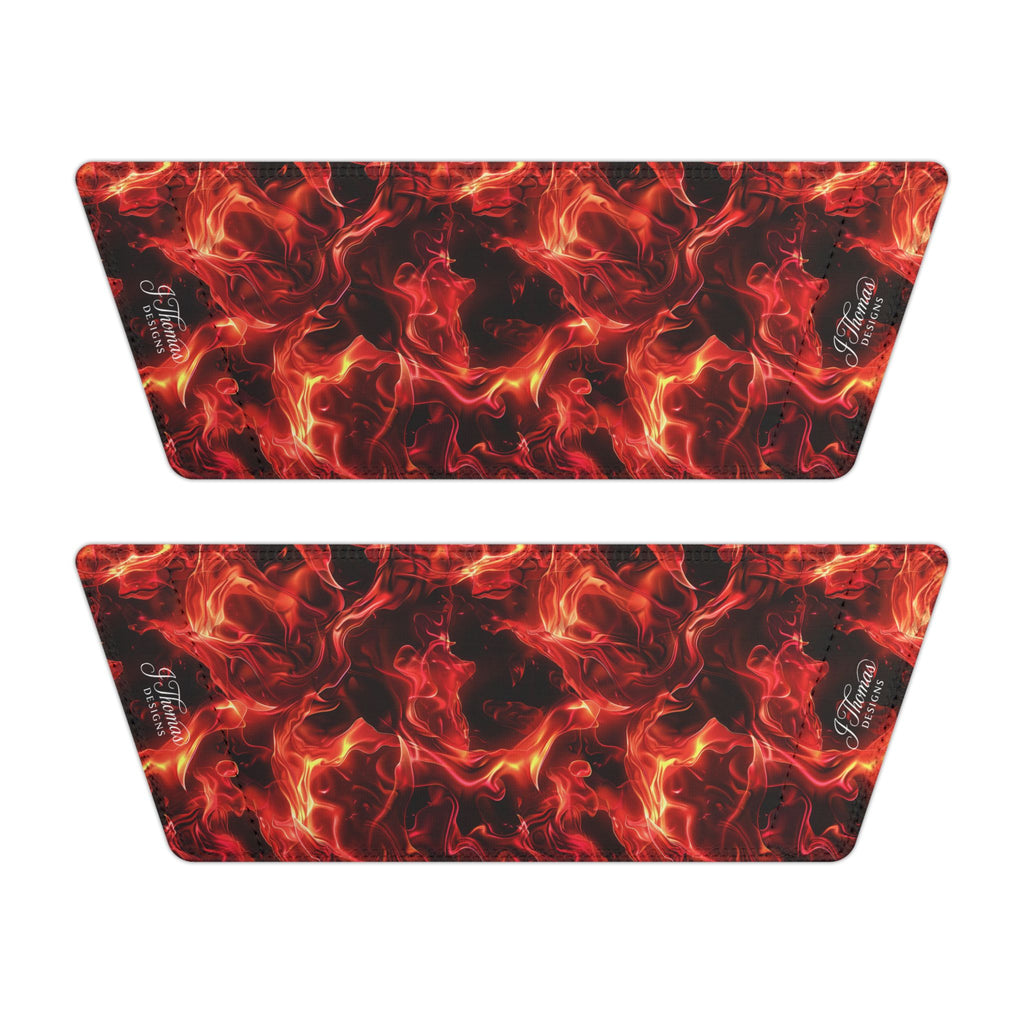 "All-Over Print" Red Flame Men's Removable-Strap Sandals