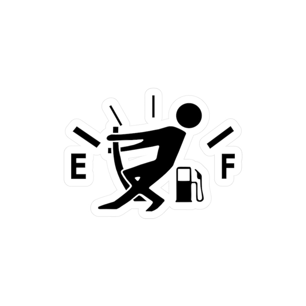 Male Gas Hand Vinyl Decal