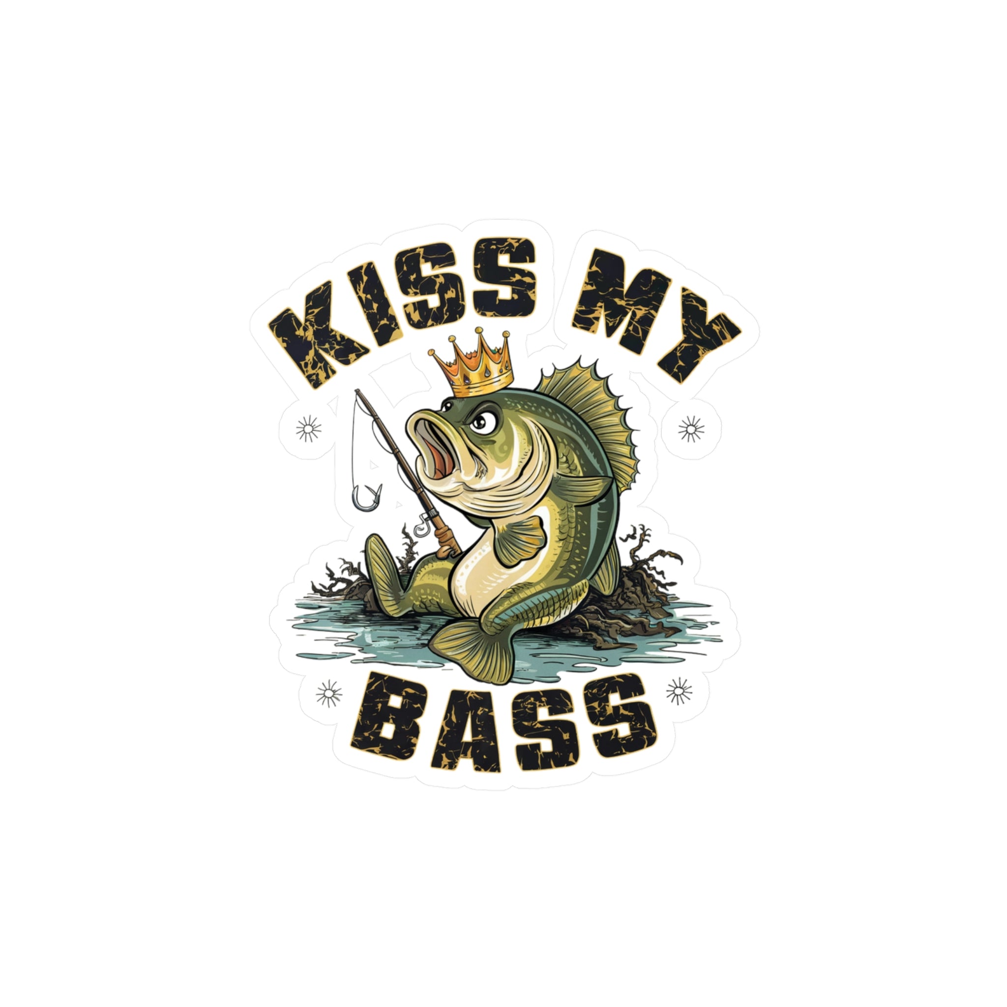 Kiss My Bass Vinyl Decal