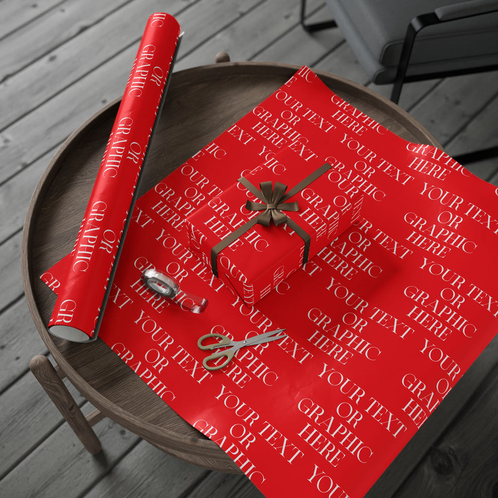 Custom Personalized "All-Over Print" Wrapping Paper