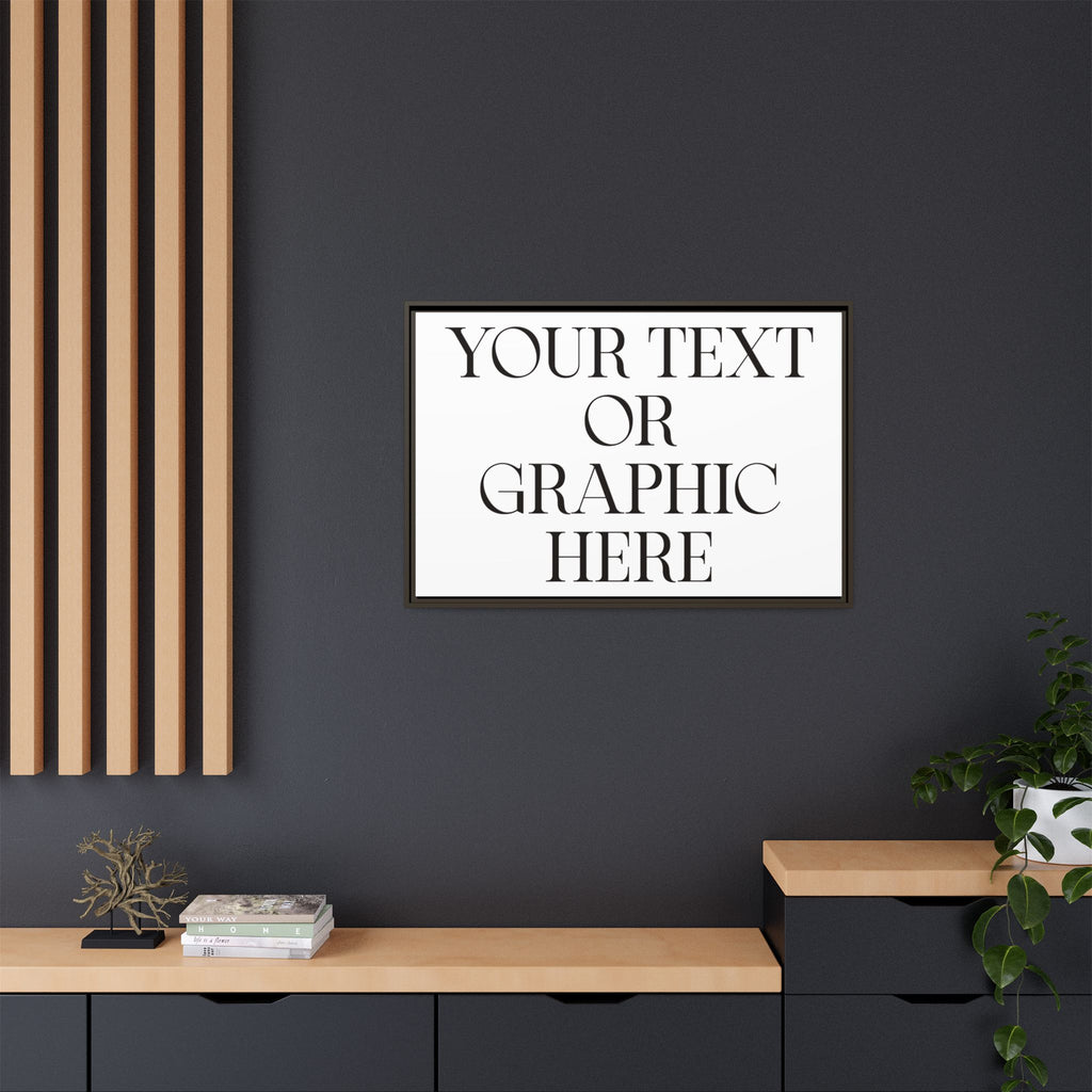 Custom Personalized Framed Canvas Print