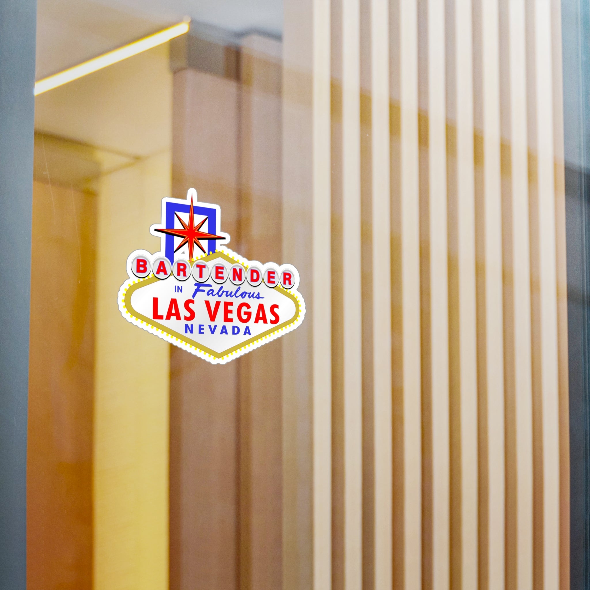 Bartender - "Las Vegas Sign" Vinyl Decal