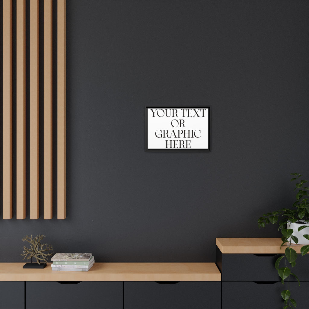 Custom Personalized Framed Canvas Print