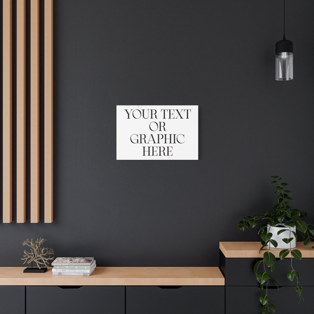 Custom Personalized Matte Canvas Print