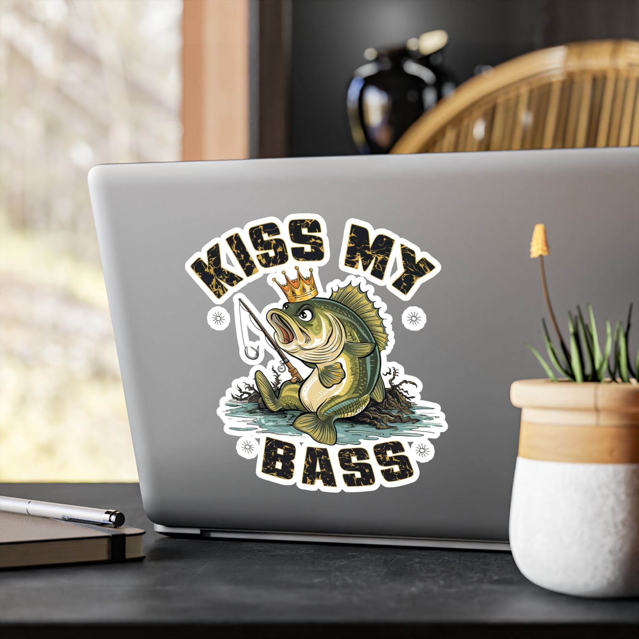 Kiss My Bass Vinyl Decal