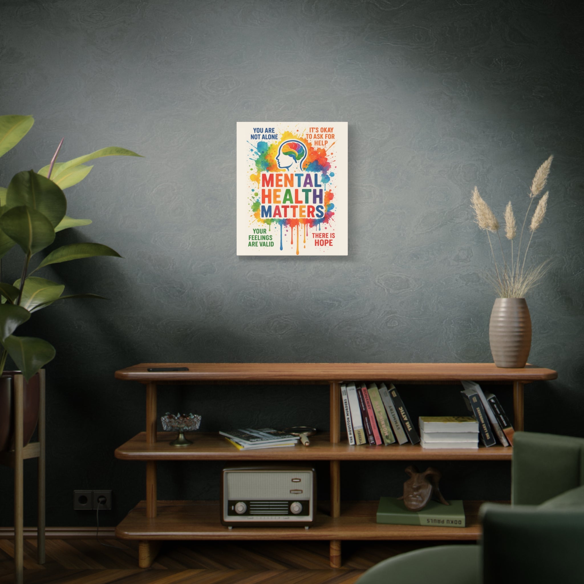 "Mental Health Matters" Matte Canvas Print
