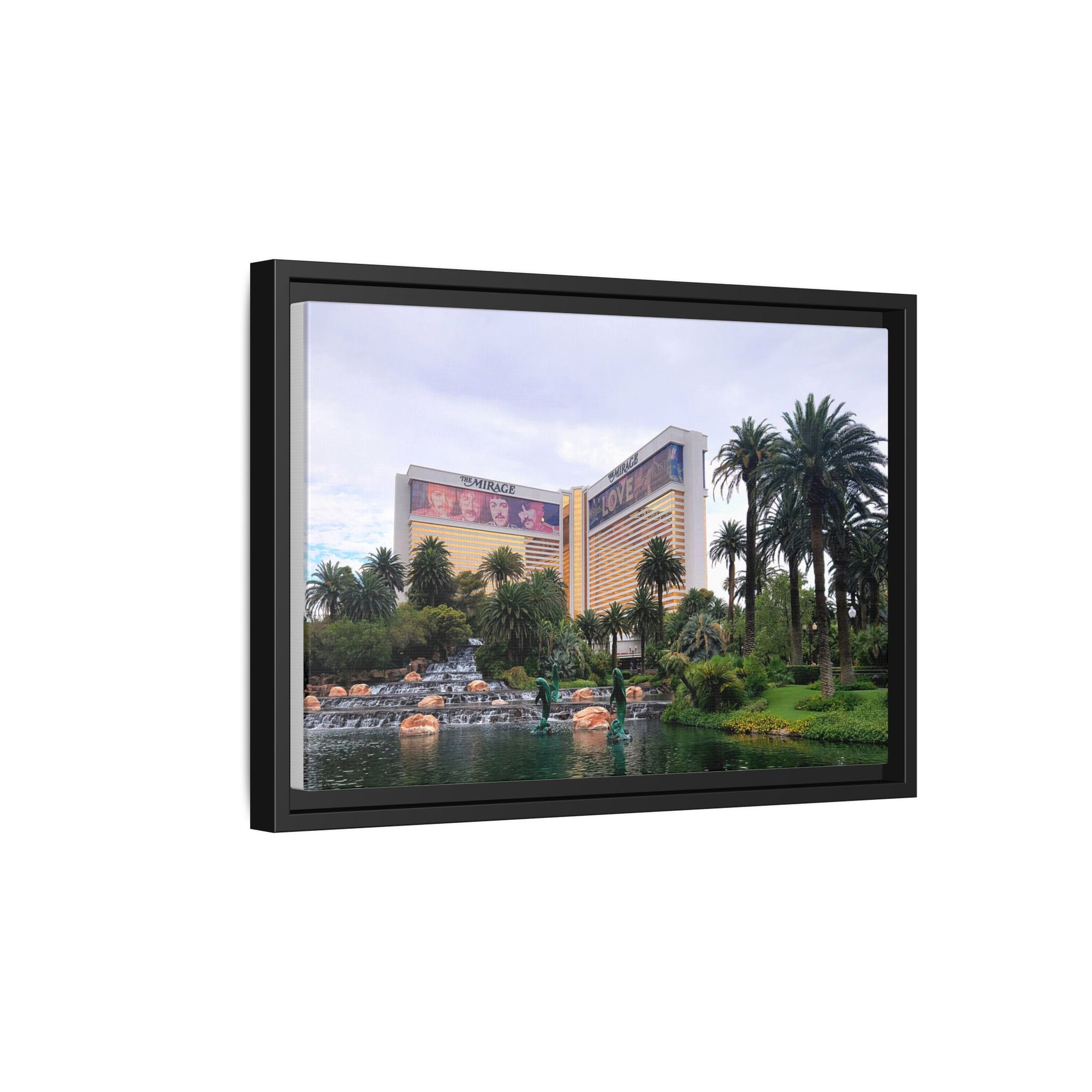 The Mirage Casino Framed Canvas Print