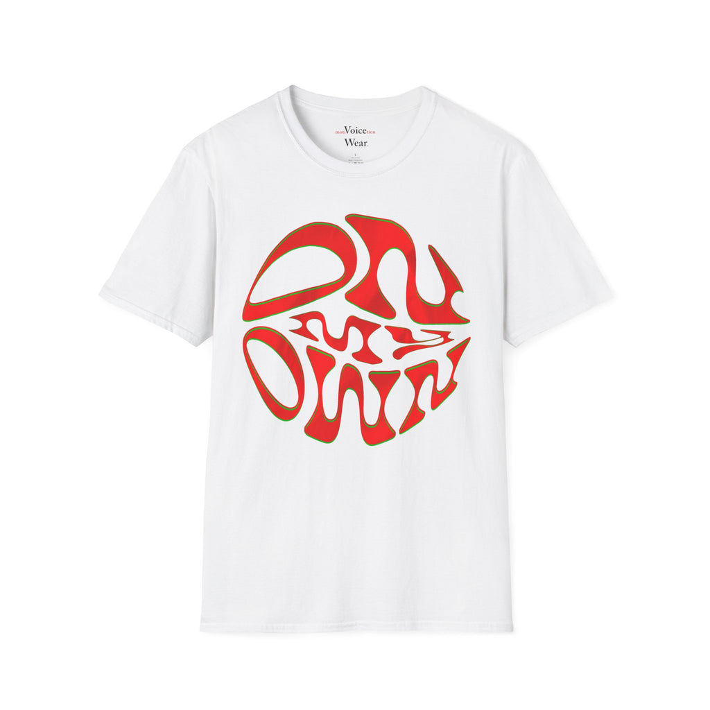 "On My Own - Red" - "moti-Voice-tion Wear" T-Shirt