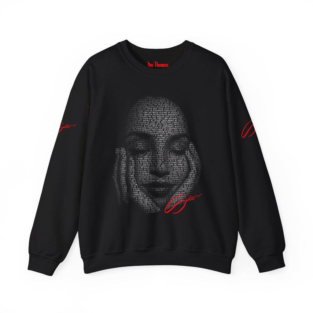 "Sade's Greatest Hits" Sweatshirt — Red Text
