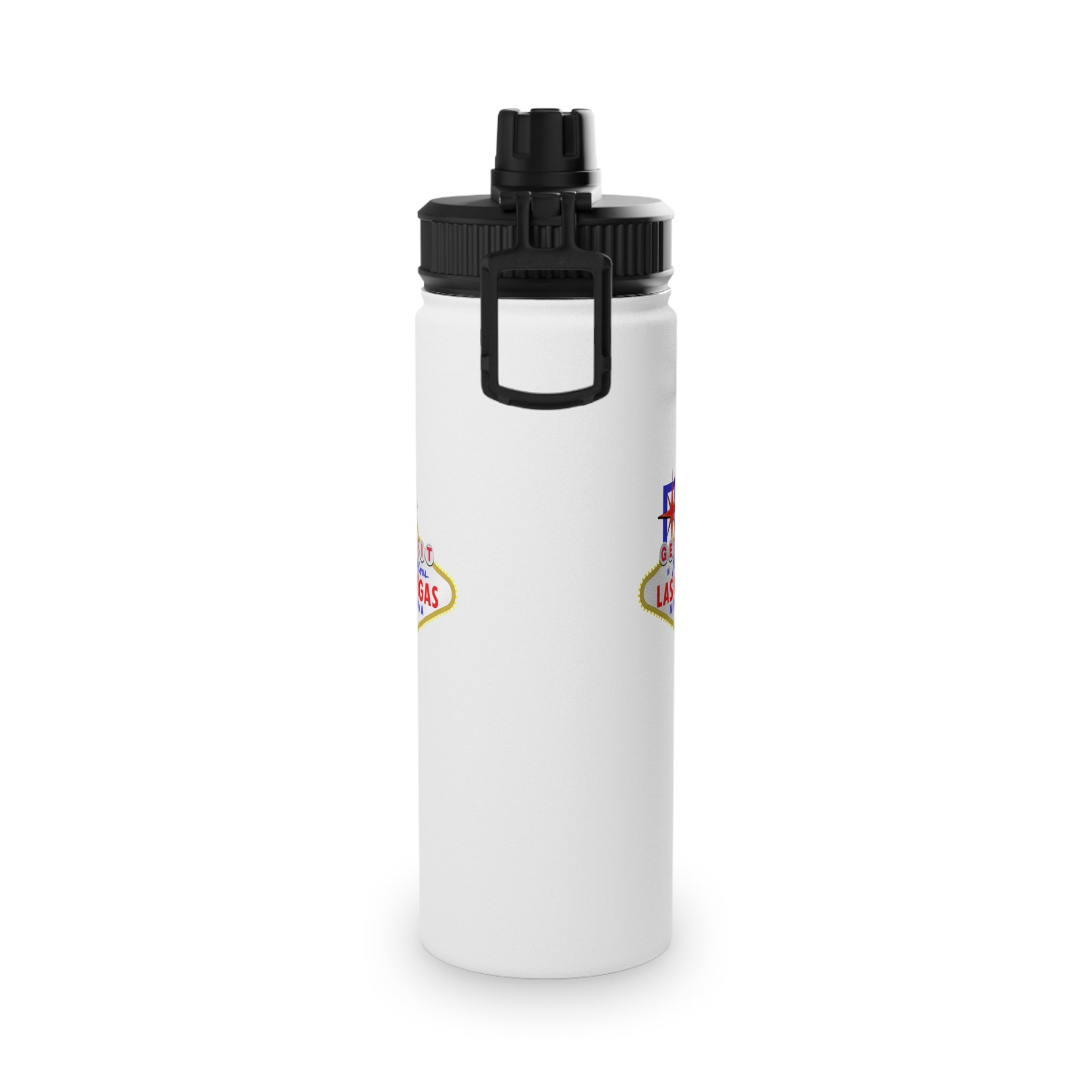 "Get Fit" Las Vegas Sign Stainless Steel Water Bottle