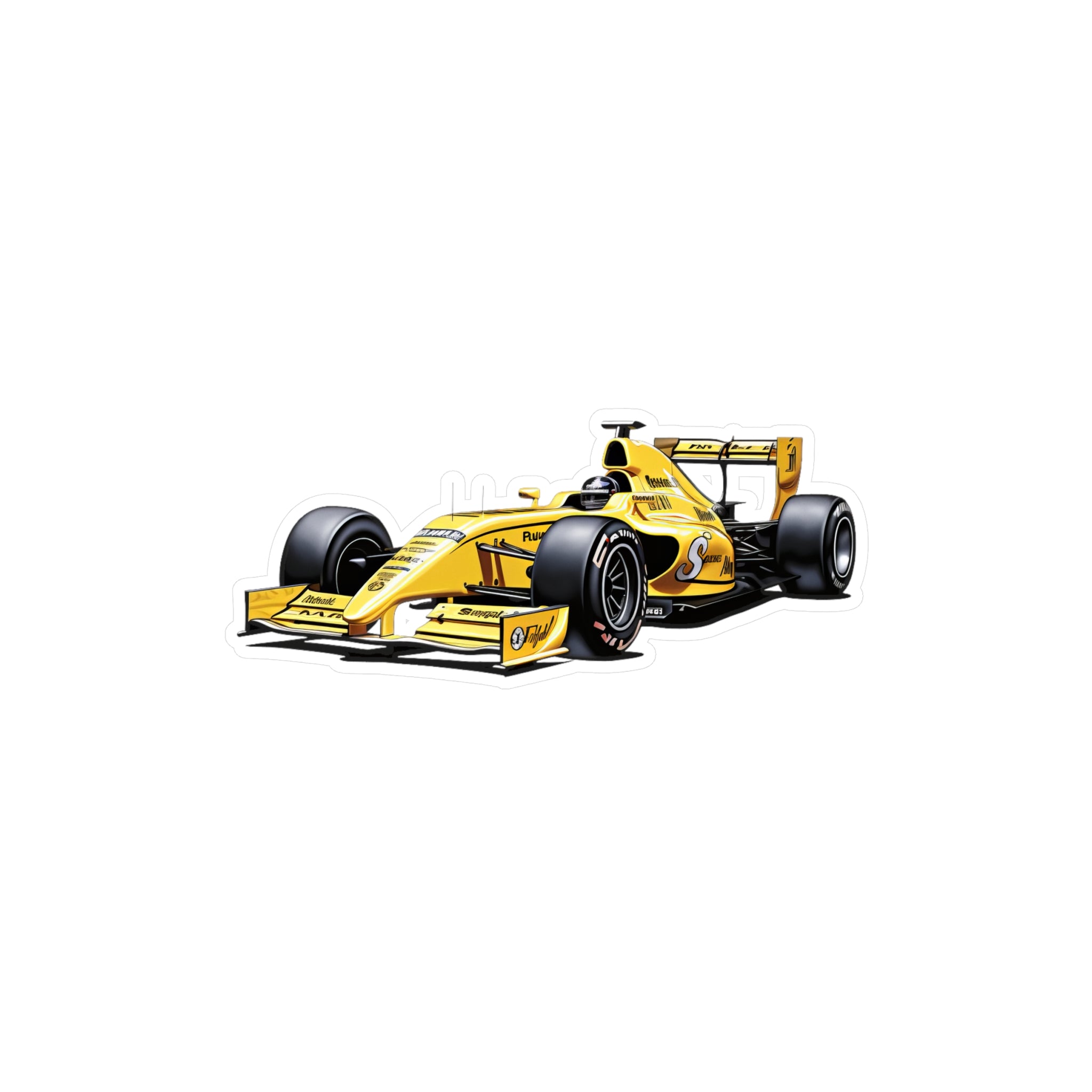 F1 Car #8 Vinyl Decal