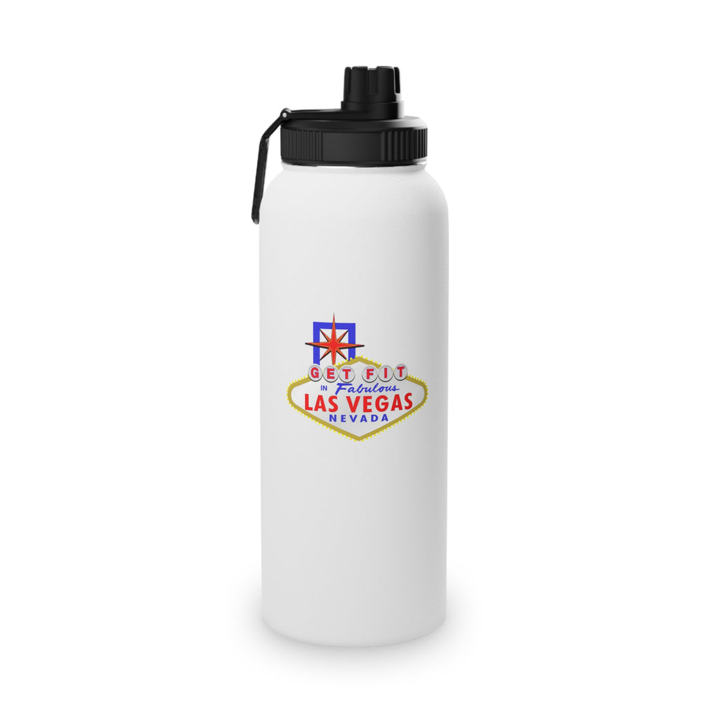"Get Fit" Las Vegas Sign Stainless Steel Water Bottle