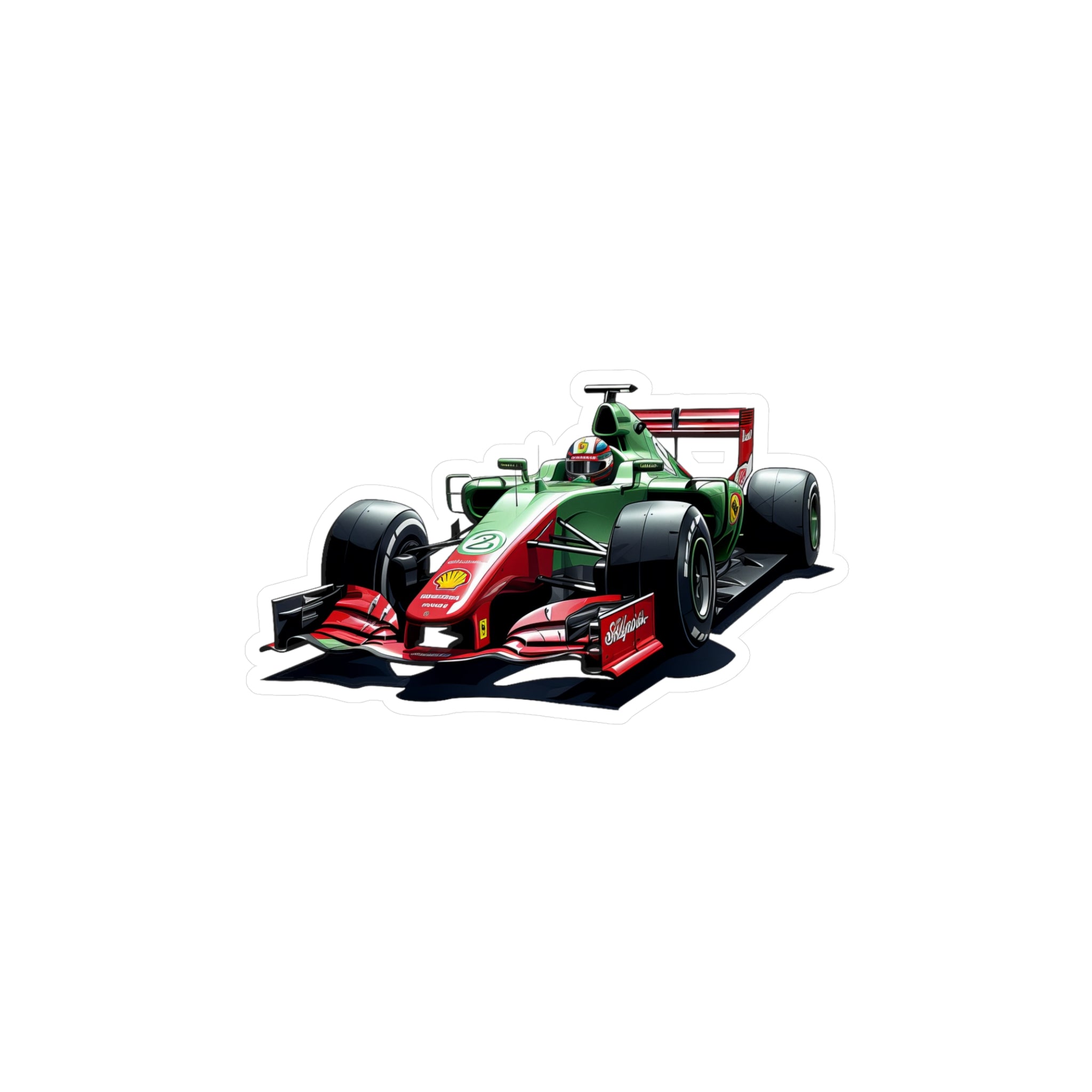 F1 Car #6 Vinyl Decal
