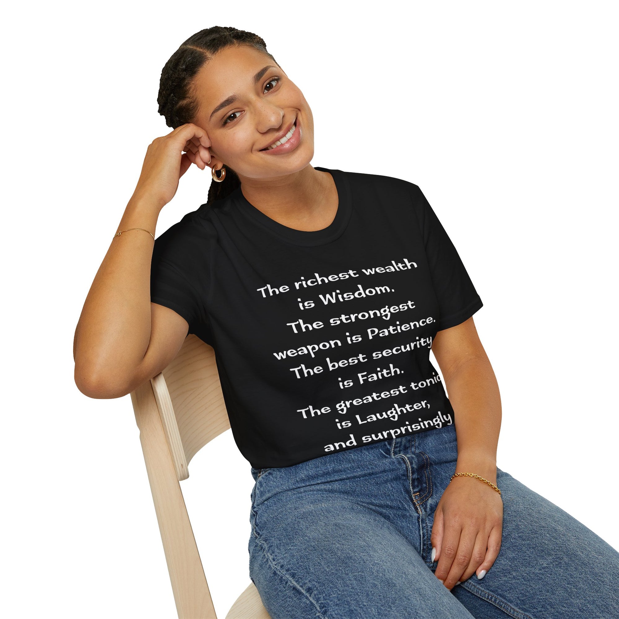 "Intangible Qualities" Quote - "moti-Voice-tion Wear" T-Shirt