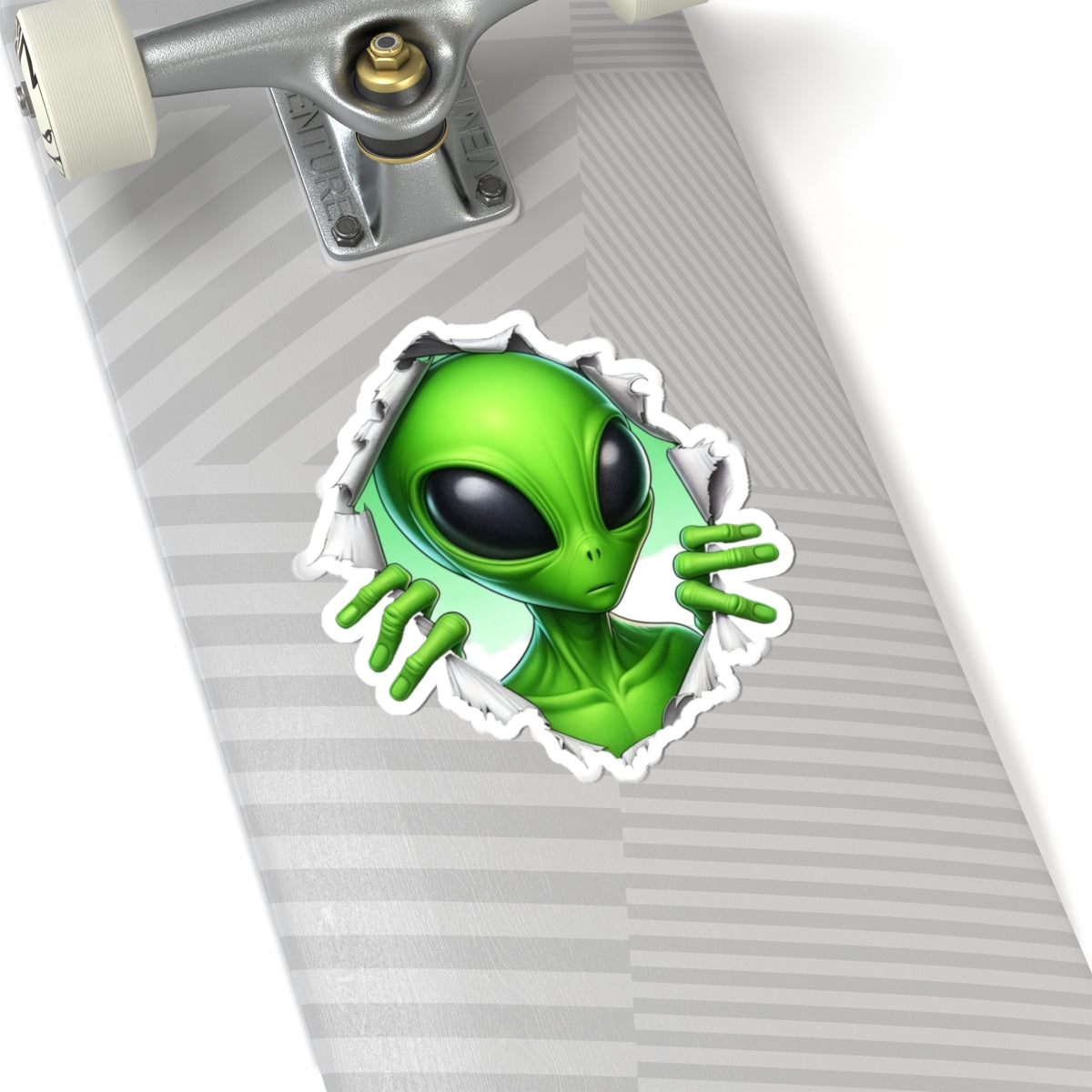 "Alien Coming Through" Kiss-Cut Sticker