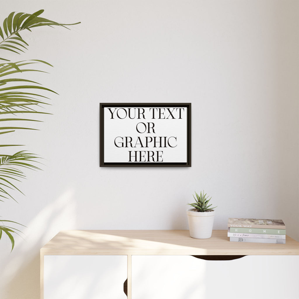 Custom Personalized Framed Canvas Print